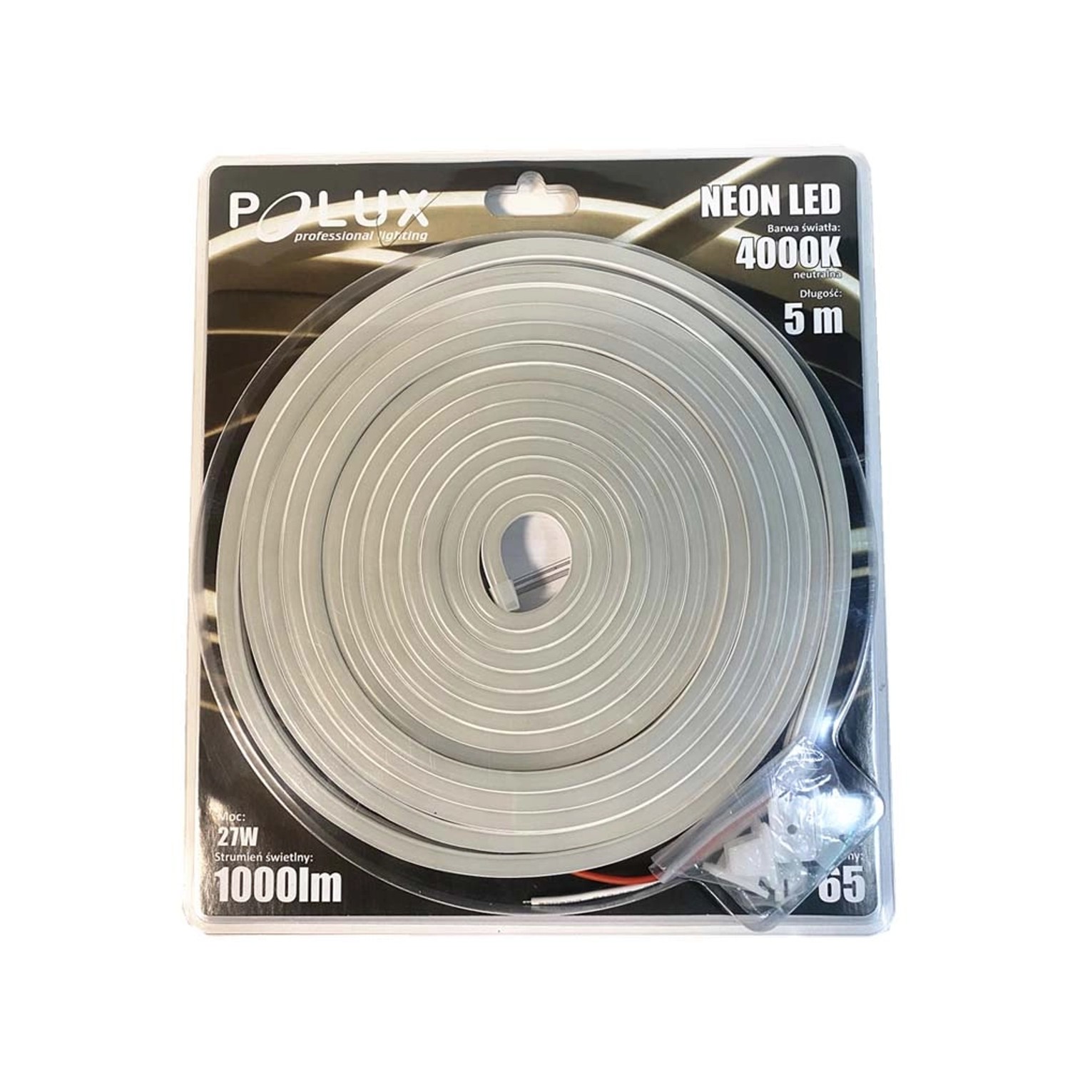 Polux Taśma LED NEON 5m 27W 1000lm 4000K IP65