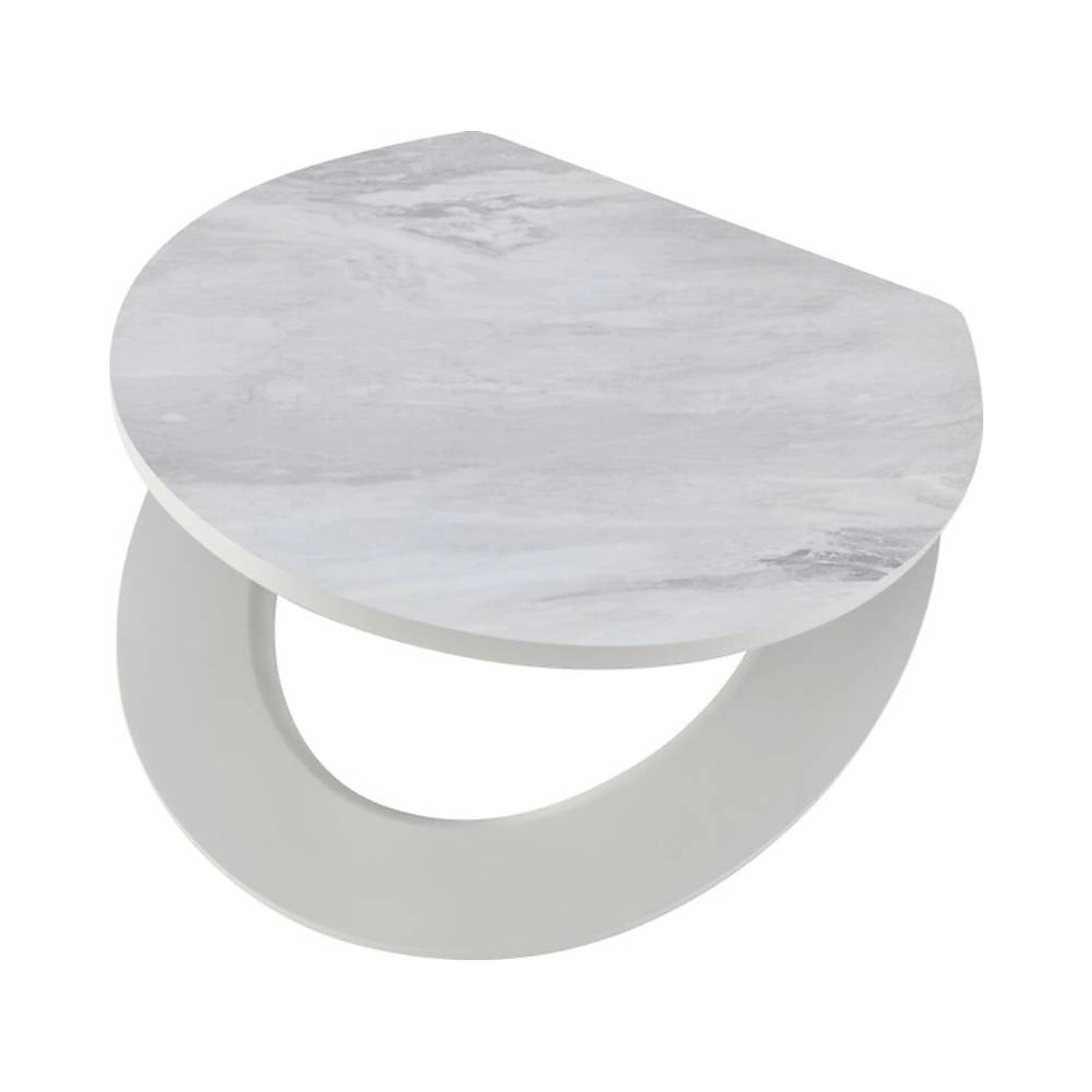 Baliv Deska sedesowa Torola wolnoopadająca biały marmur