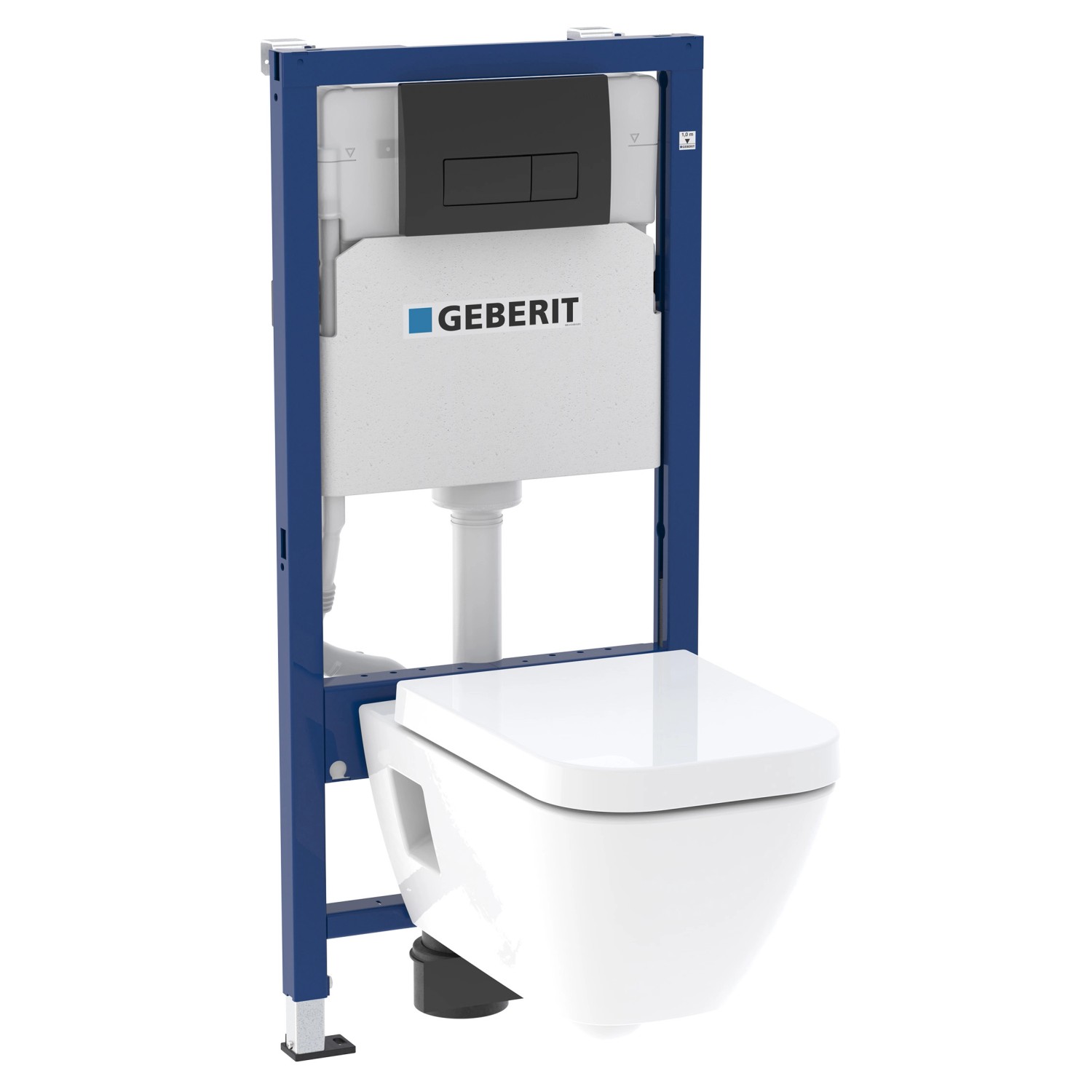 Geberit Zestaw podtynkowy San Delta 50 czarny mat