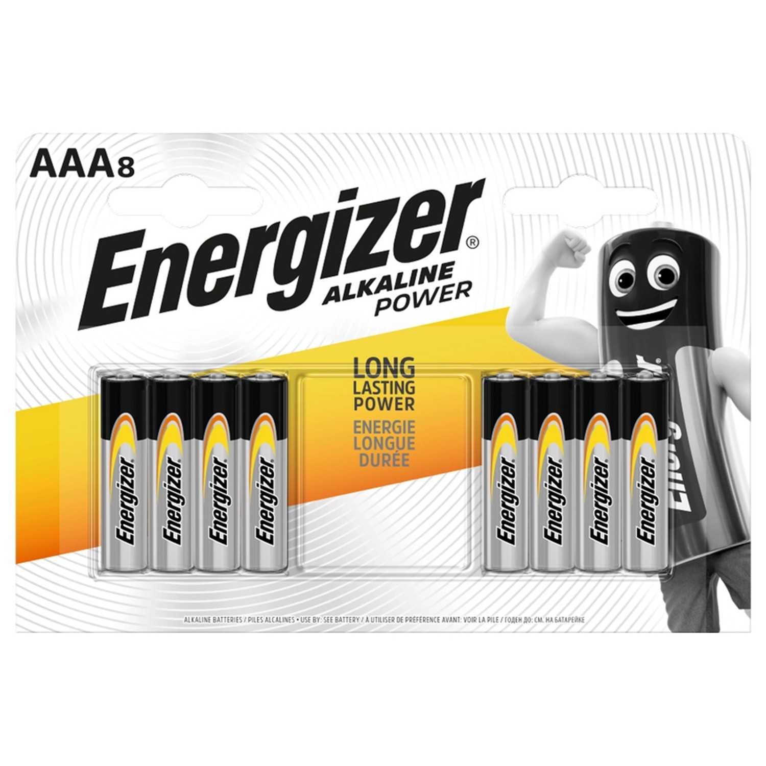 Energizer Baterie alkaliczne AAA ALKALINE POWER E92/ 8 szt.