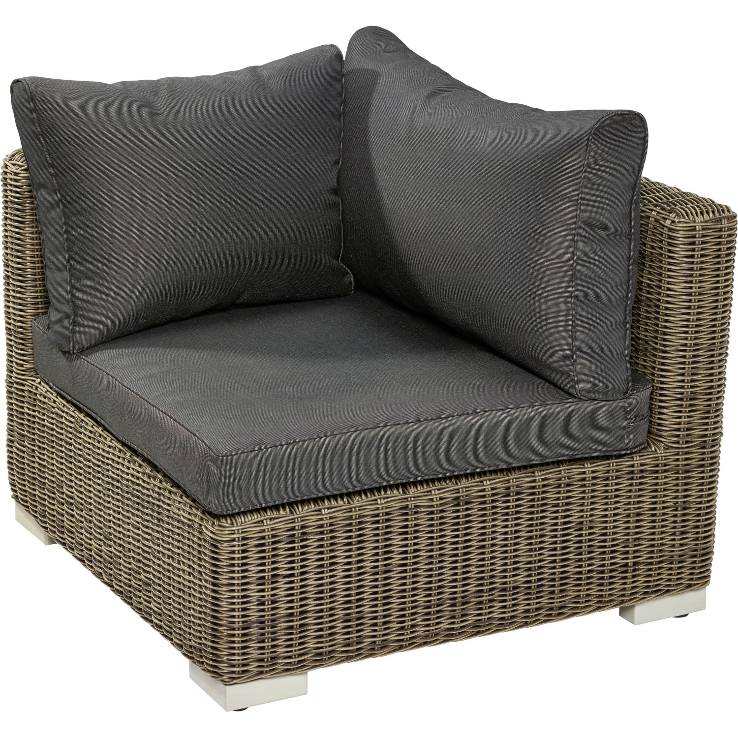 Fotel ogrodowy STRATFORD narożny nature dark