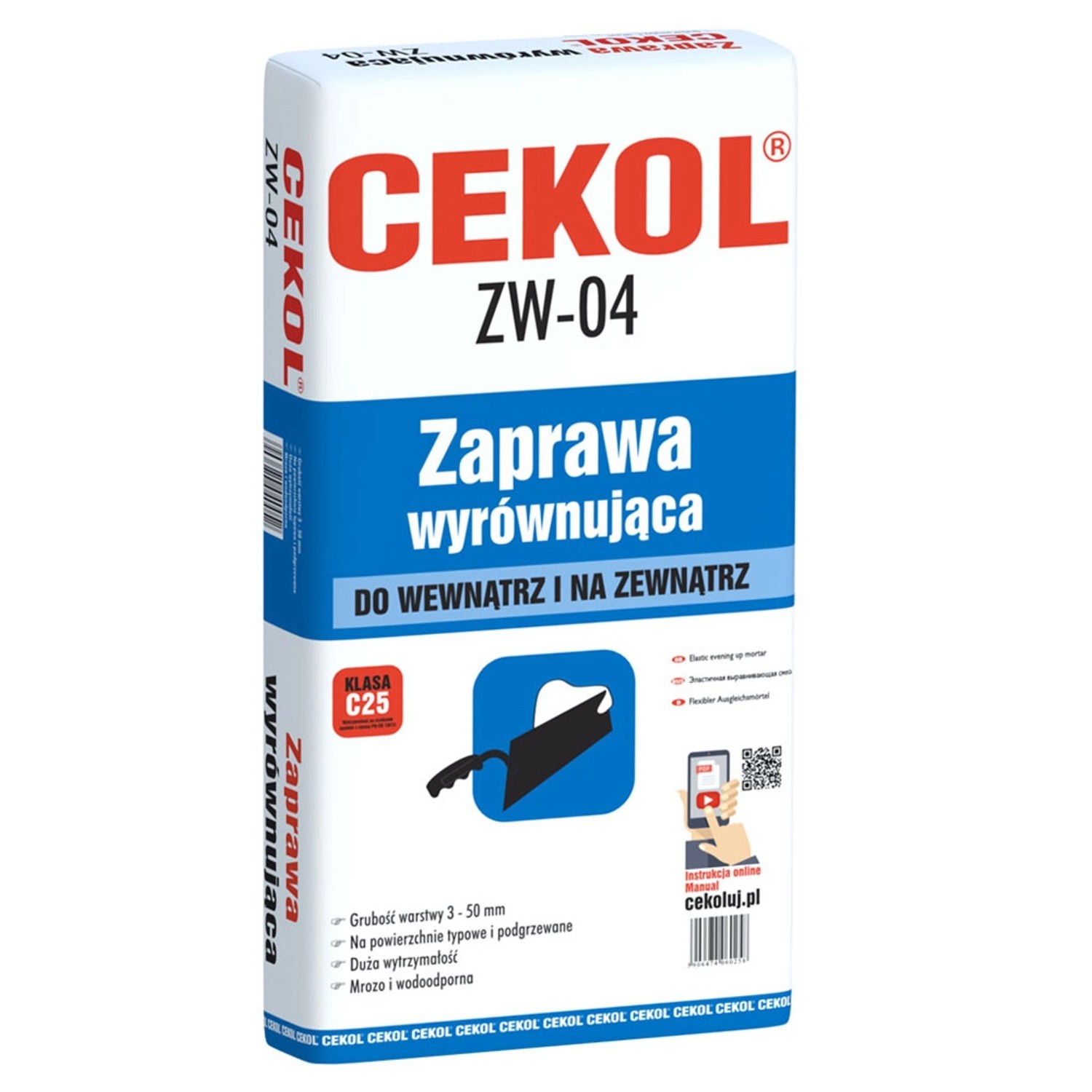 Cekol Zaprawa wyrównująca ZW-04 5 kg
