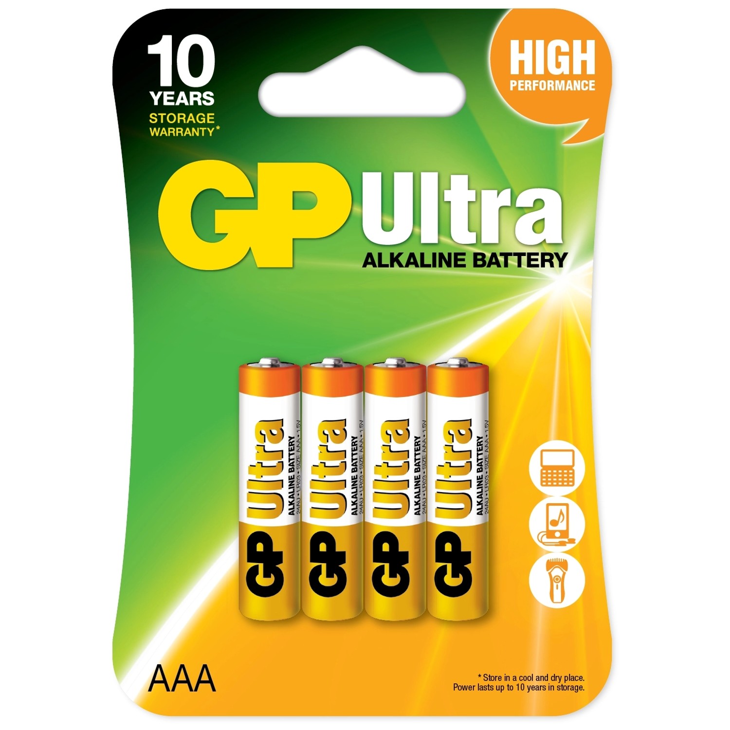 GP Baterie alkaliczne LR03/AAA 4 szt