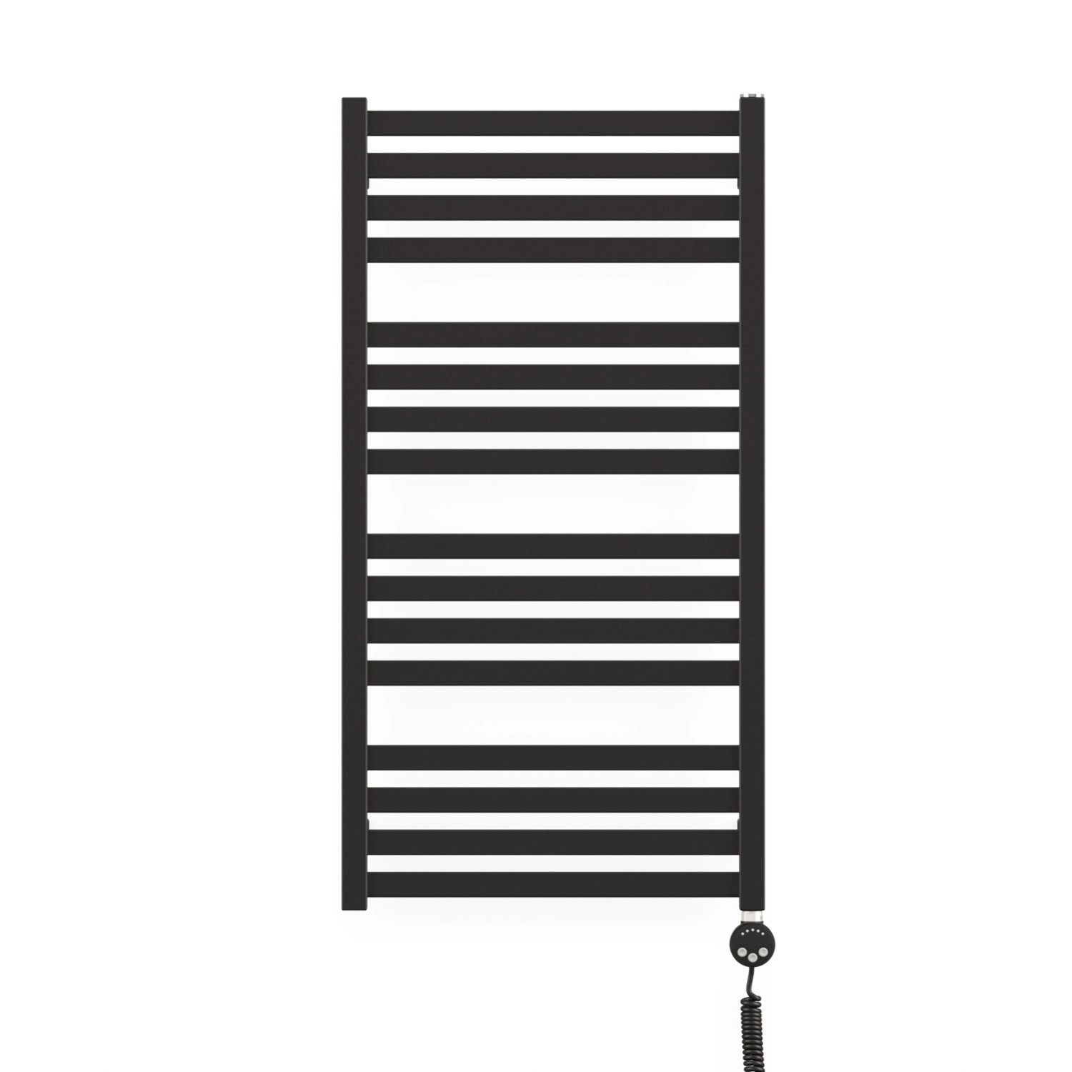 Terma Grzejnik Rytmic czarny mat elektryczny 400W 96 x 50 cm