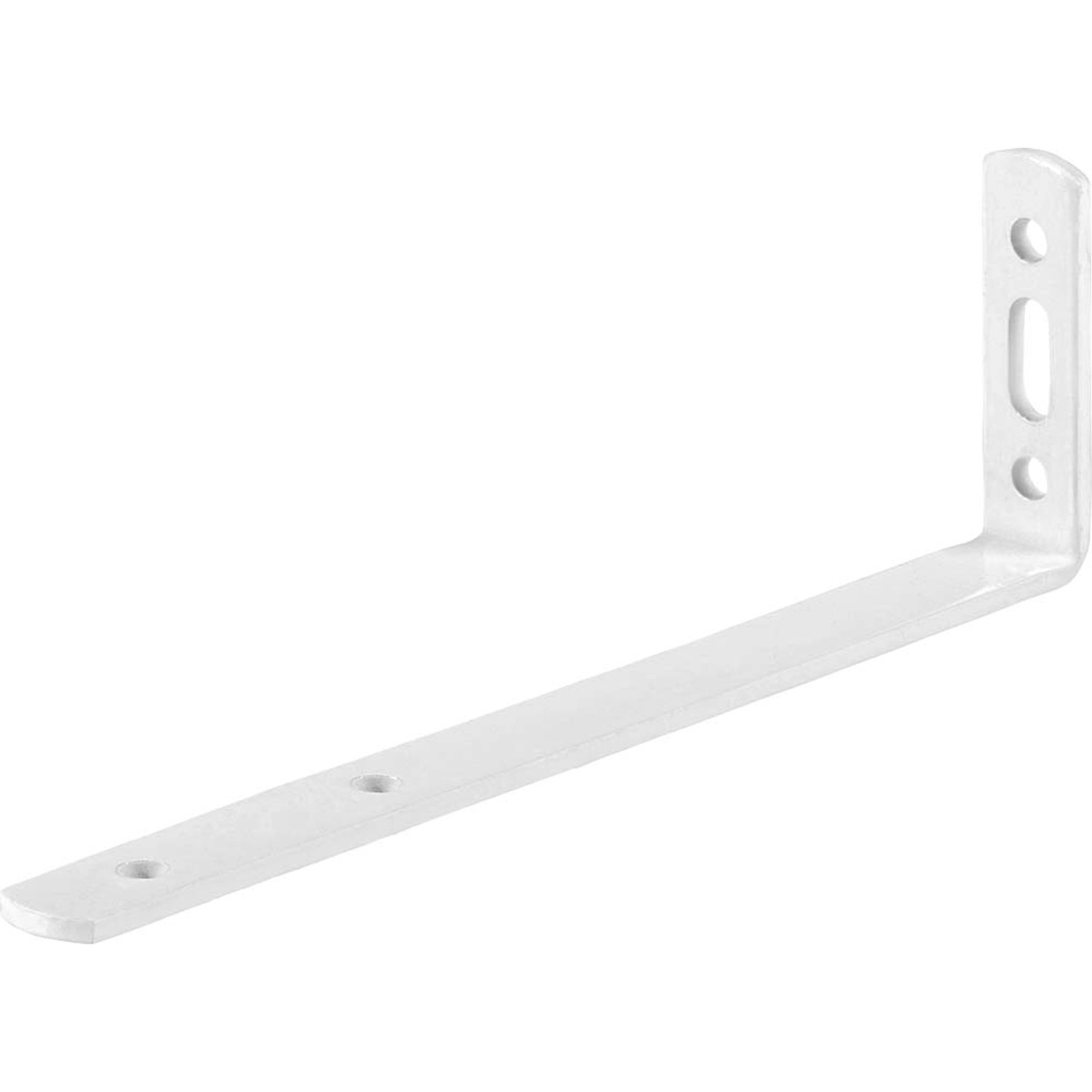 Kątownik firankowy 180 / 55 mm x 17 mm biały powleczony proszkowo