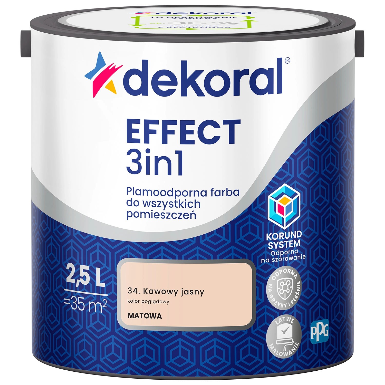 Farba Dekoral Effect 3w1 kawowy jasny 2,5l