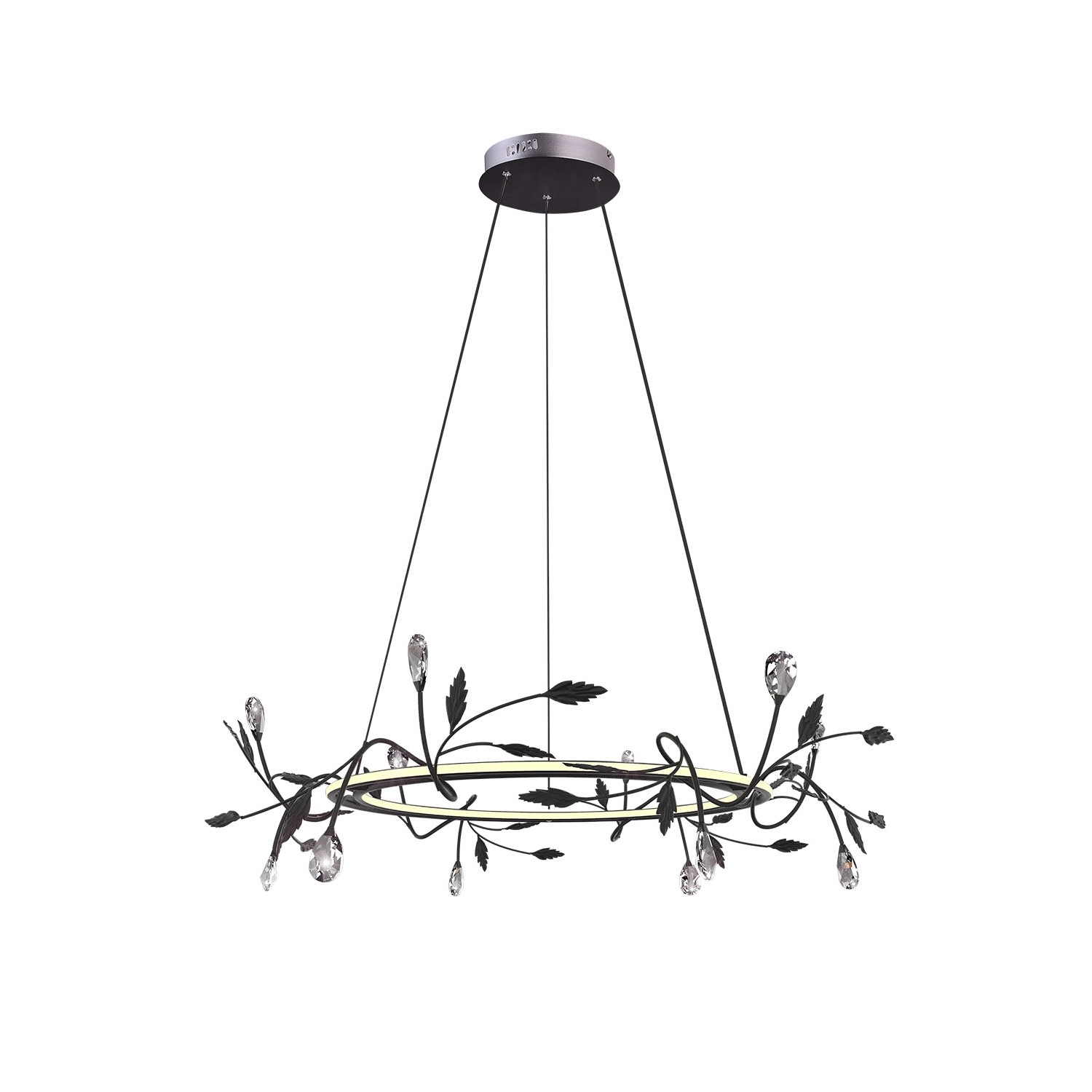 Candellux Lampa wisząca GIAROS 36W 4000K 2100lm czarna