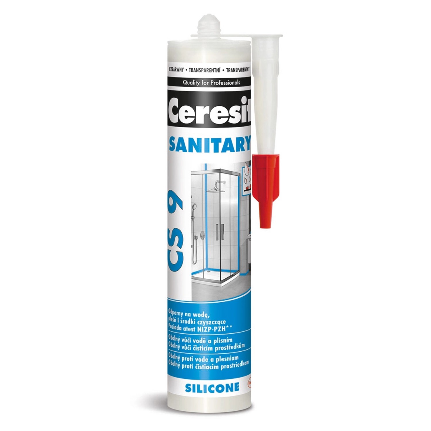 Ceresit Silikon sanitarny CS9 bezbarwny, 280 ml