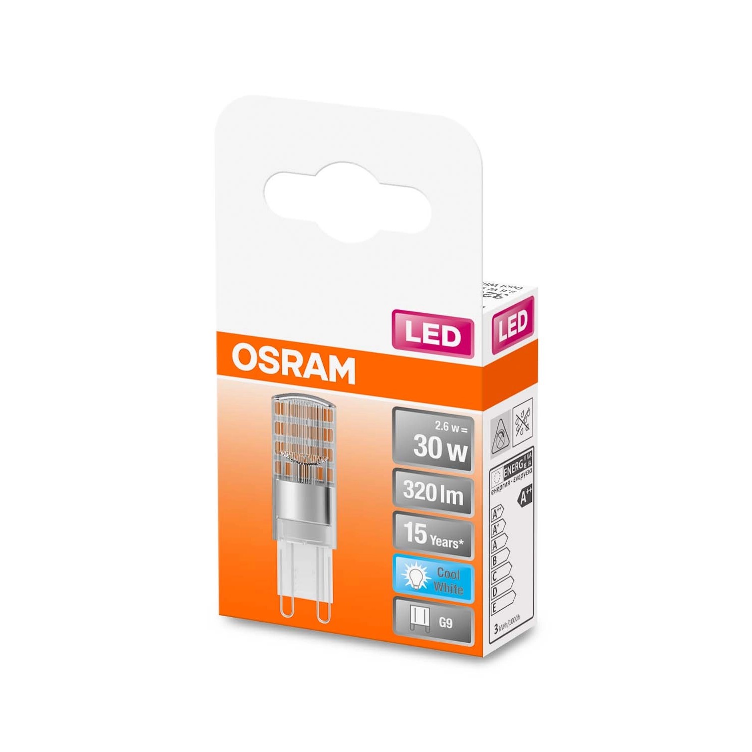 Osram Żarówka LED PIN 2,6W G9 320 lm 4000K