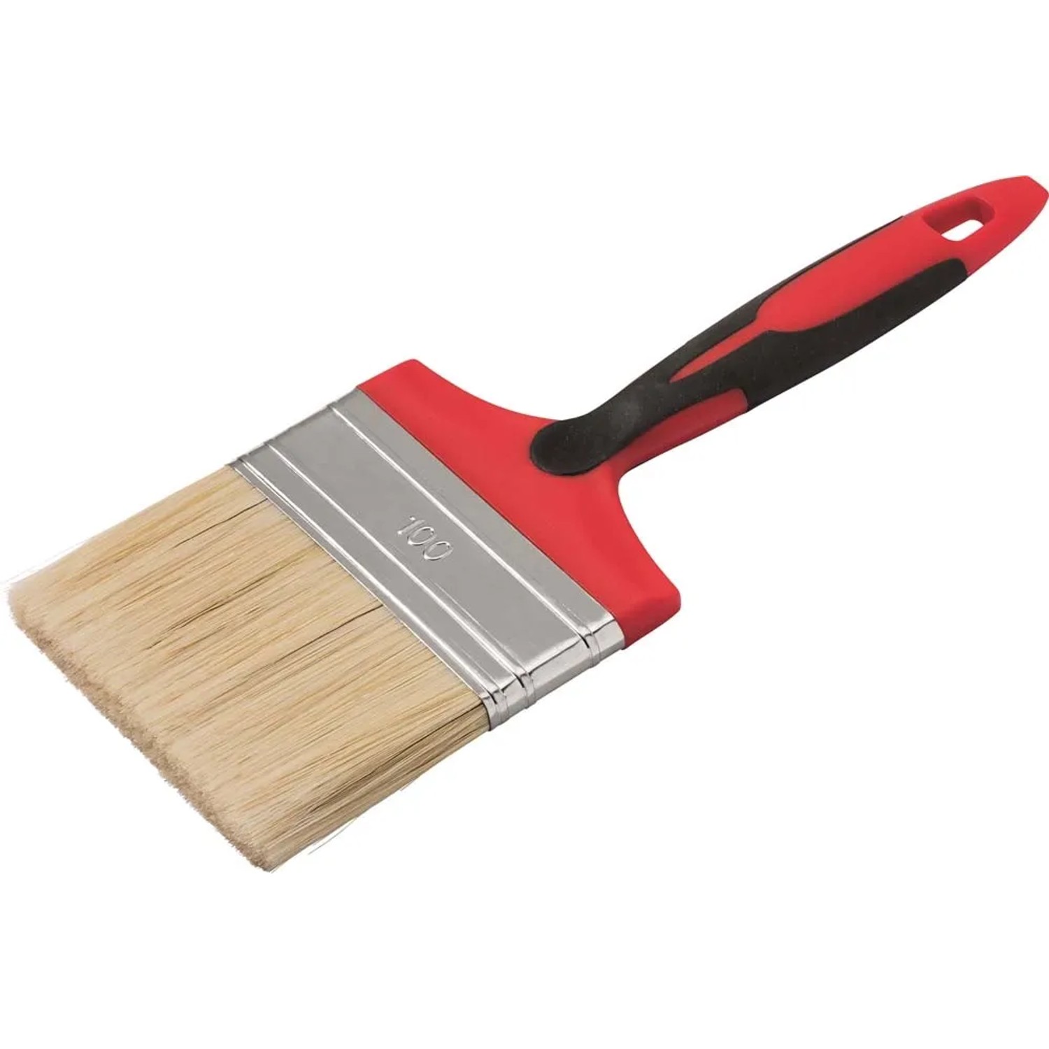 LUX-TOOLS Pędzel płaski do farb rozpuszczalnikowych 2K 100 mm