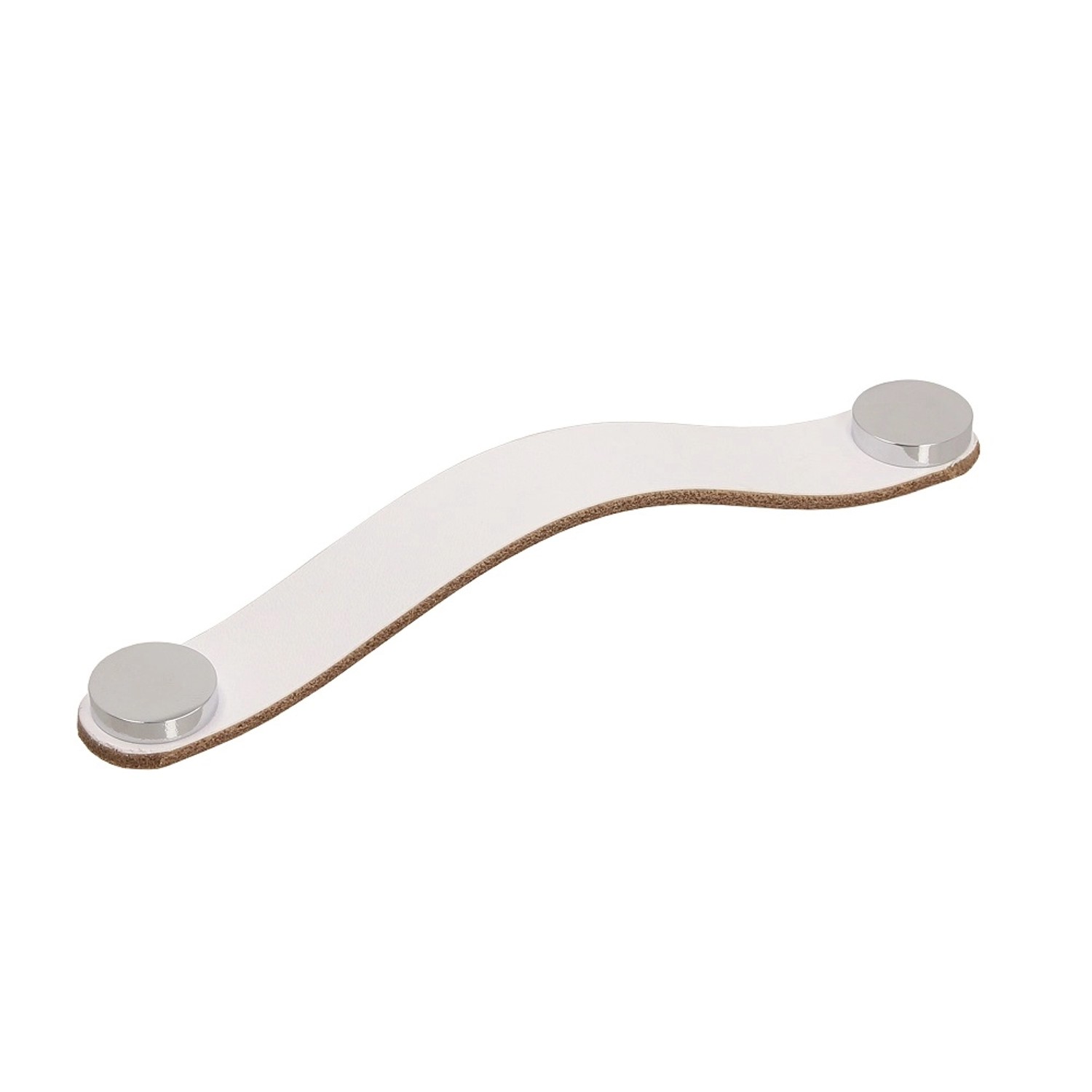 Gamet Uchwyt meblowy skóra biały/chrom UL24 128 mm