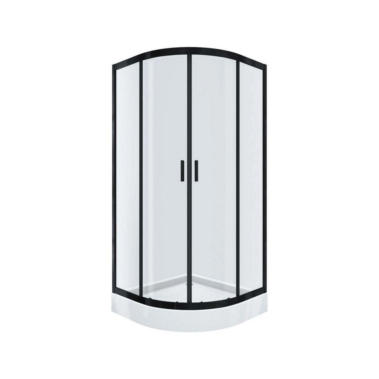 Cersanit Kabina prysznicowa Brasco 90 czarna z brodzikiem