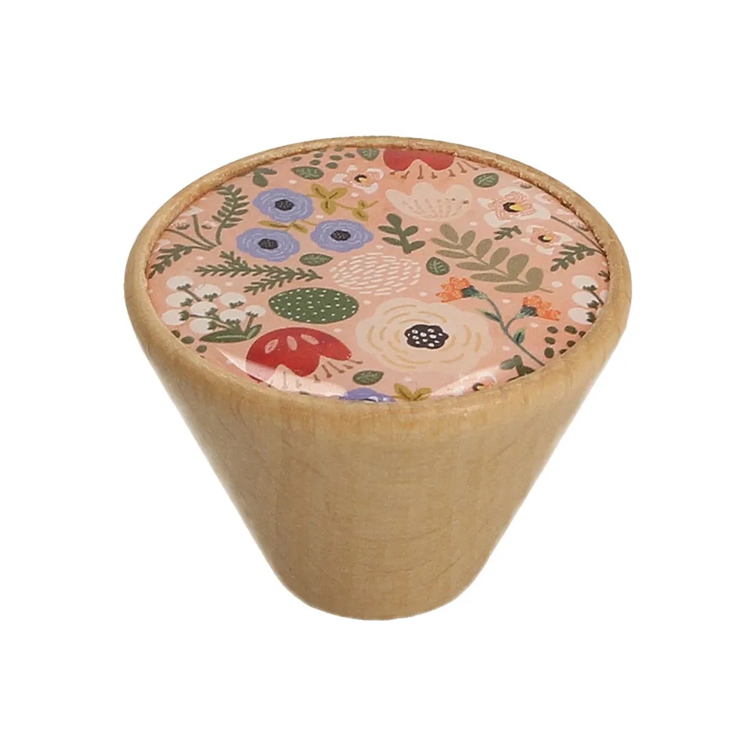 Gamet Gałka meblowa GD09 drewno+motyw łąki 30 mm