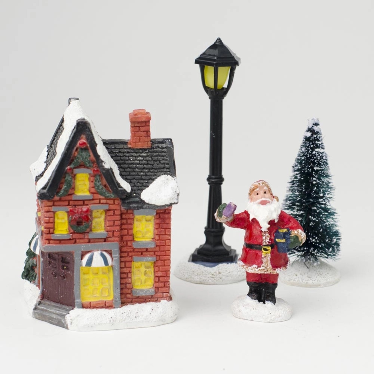 Dekoracja świąteczna Zestaw mini figurek 4 elementy