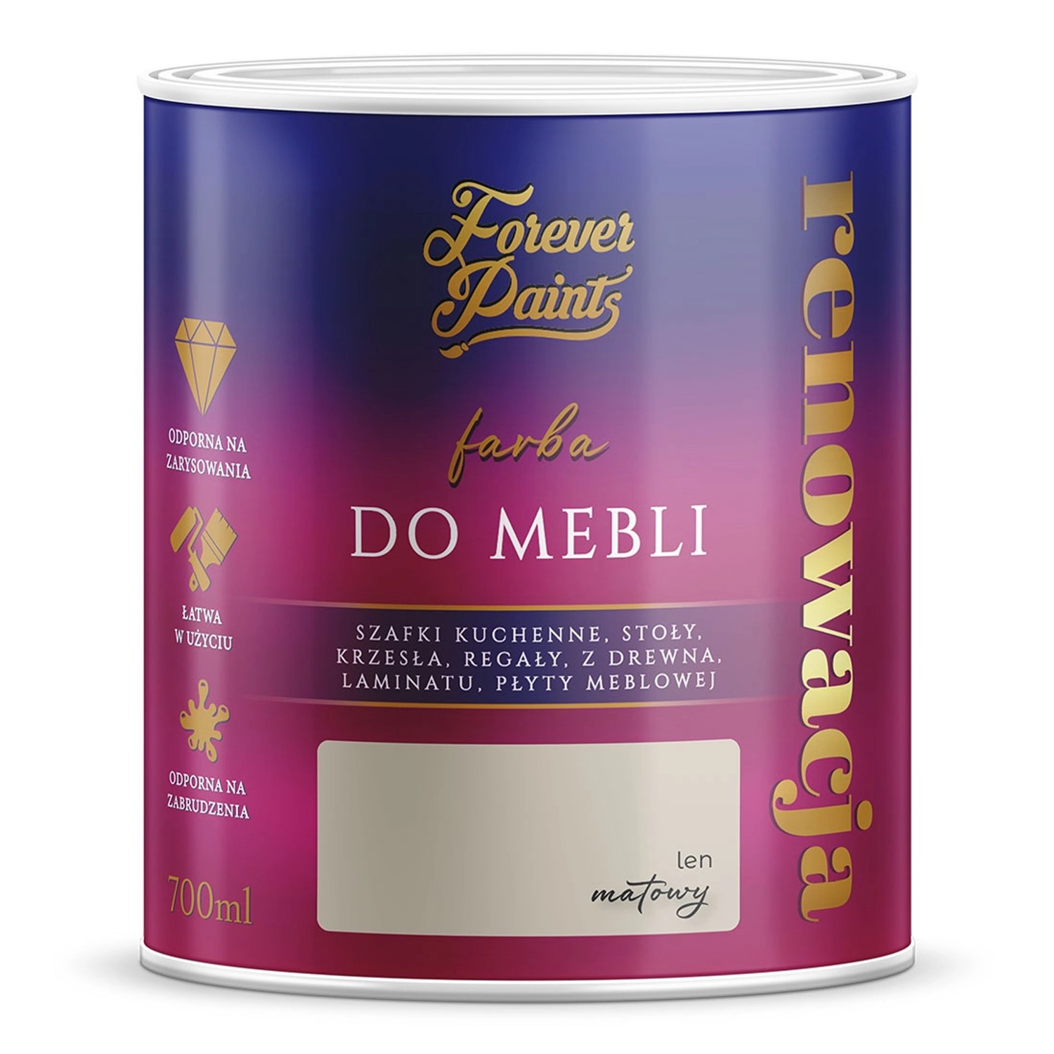 Farba Forever Paints do mebli len 0,7L