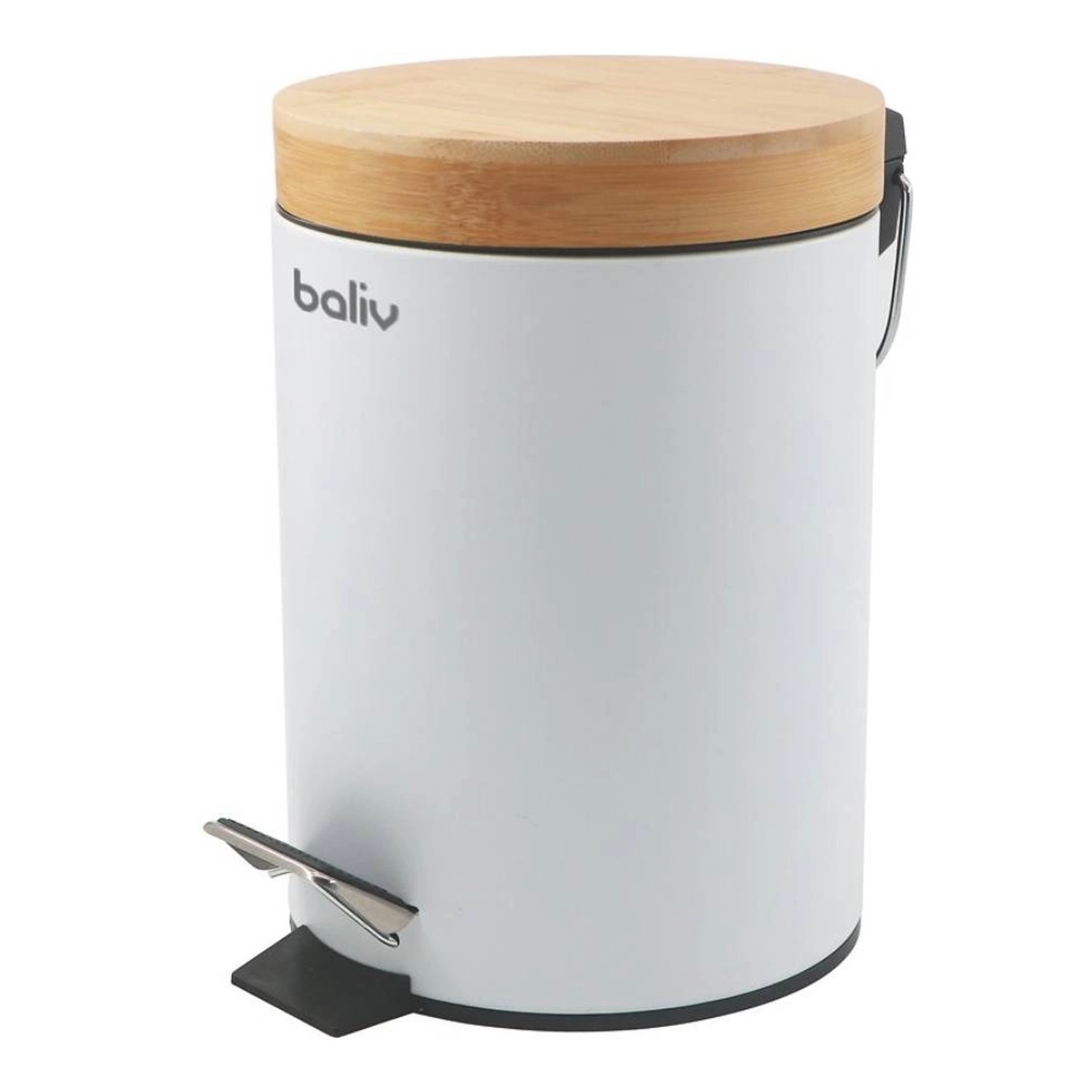 Baliv Kosz na śmiecie do łazienki 3l z pedałem biały