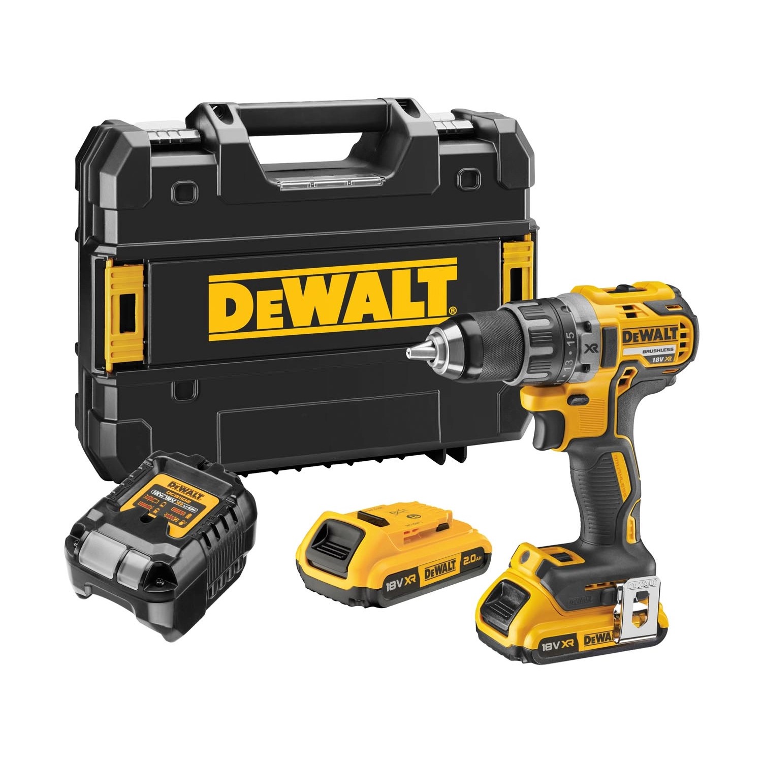 DeWALT Wiertarko-wkrętarka akumulatorowa DCD791D2-QW 18V 2x2,0 Ah