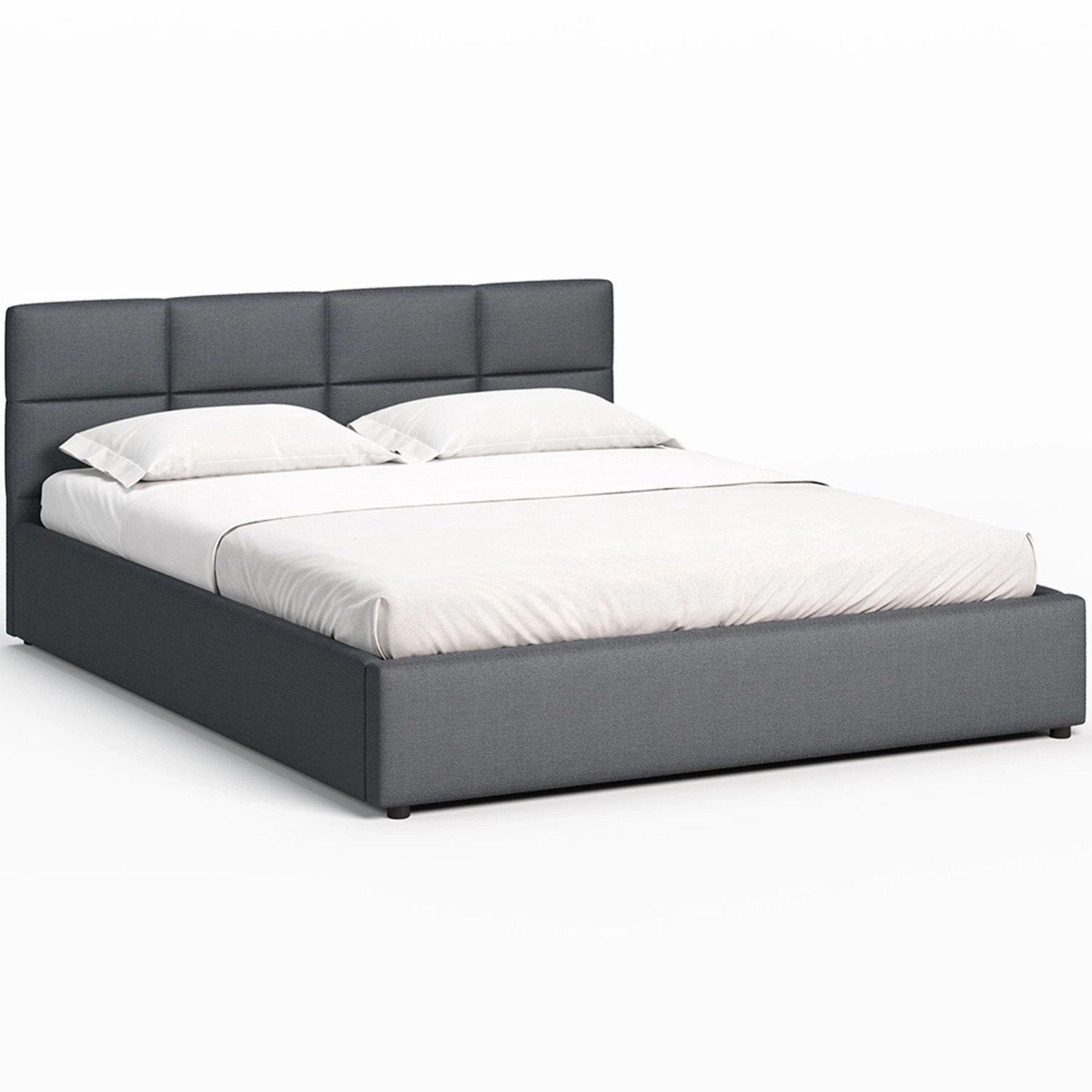 Łóżko tapicerowane Mika 160 x 200 szare