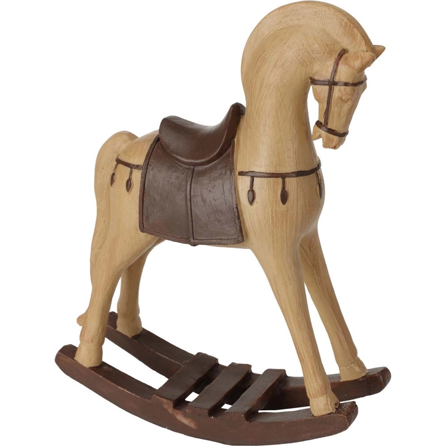 Figurka dekoracyjna KOŃ NA BIEGUNACH - wys. 20,5 cm