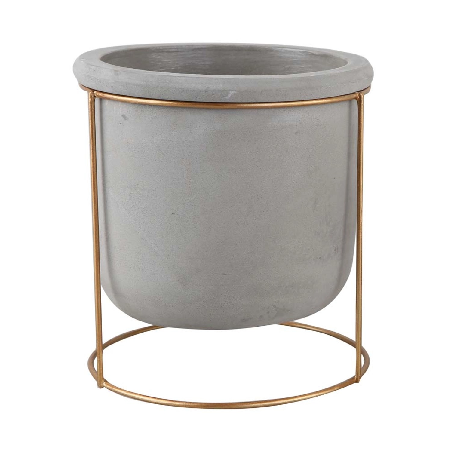 Osłonka ceramiczna na nóżkach szara - śr. 15 cm