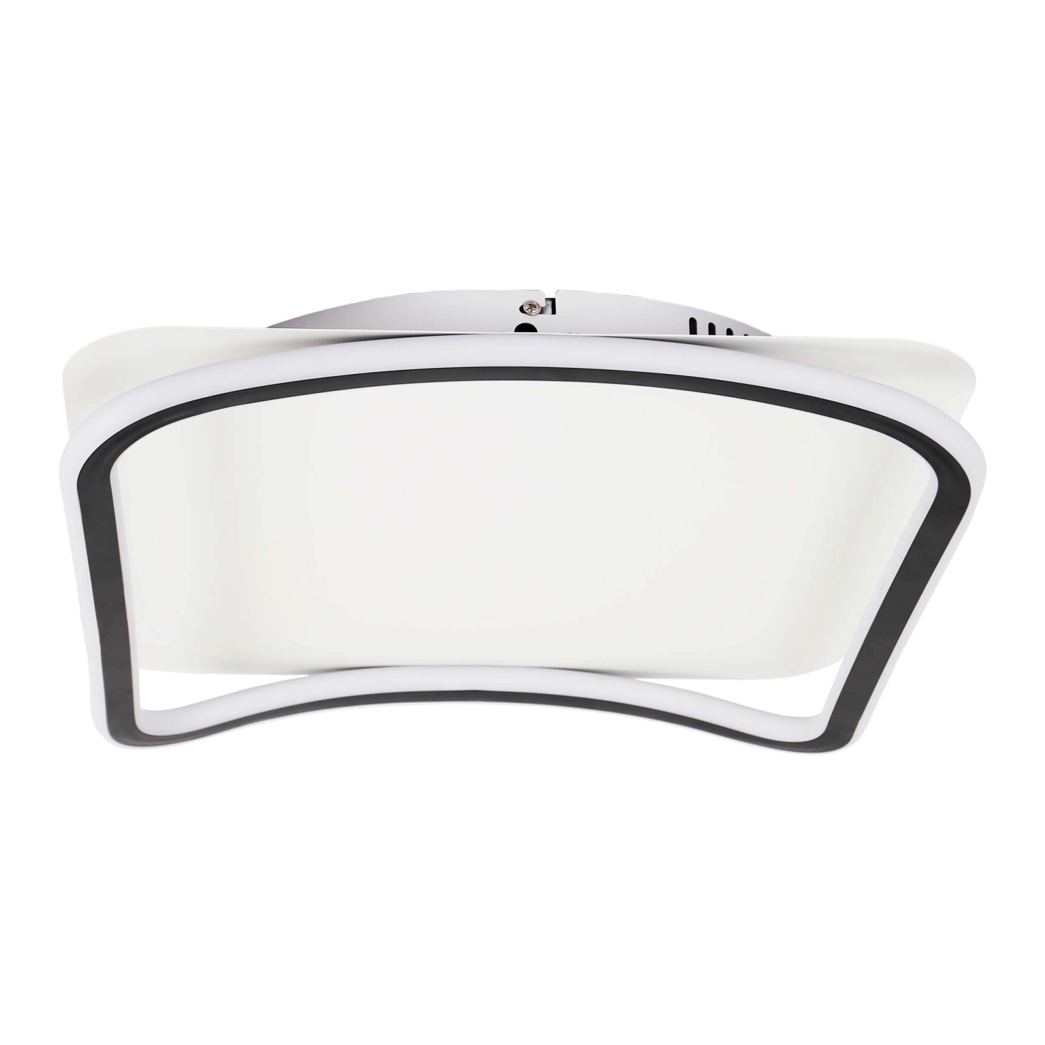 MiLAGRO Lampa sufitowa LED CALI 30W 4000K 1940lm 40x40 cm biało-czarna