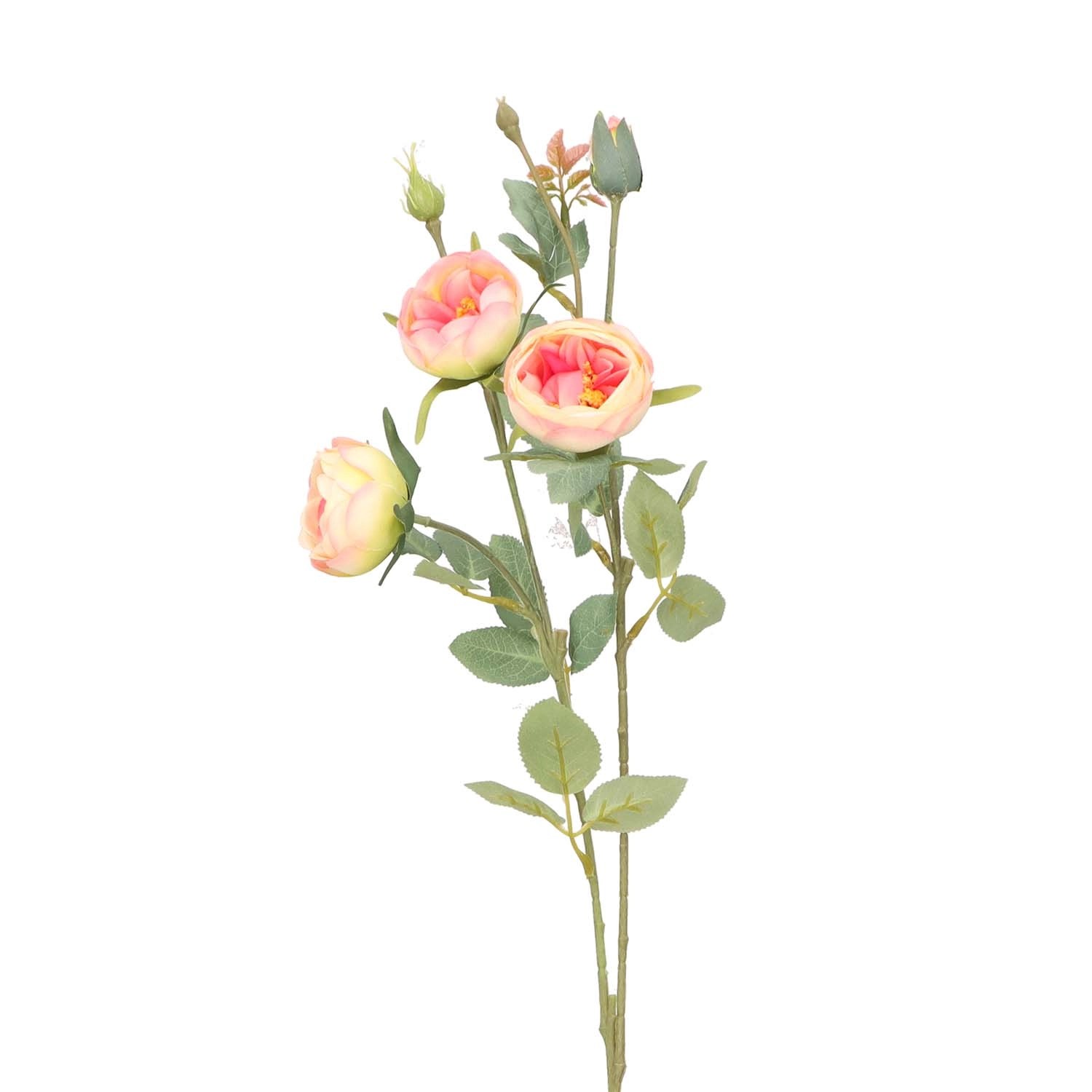 Róża brzoskwiniowa sztuczny bukiet - 66 cm