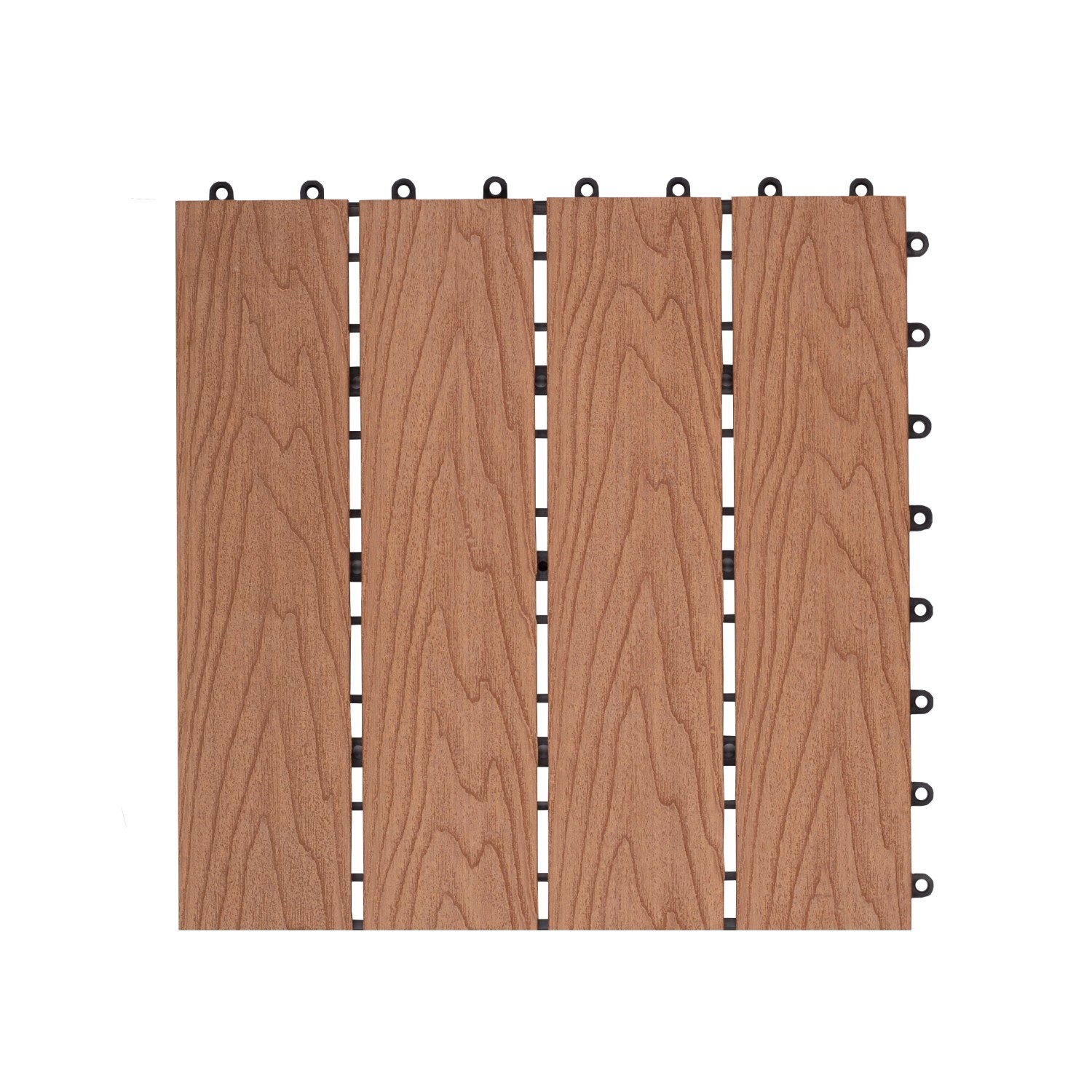 Podest tarasowy kompozytowy struktura drewna teak - 30 x 30 x 2,1 cm