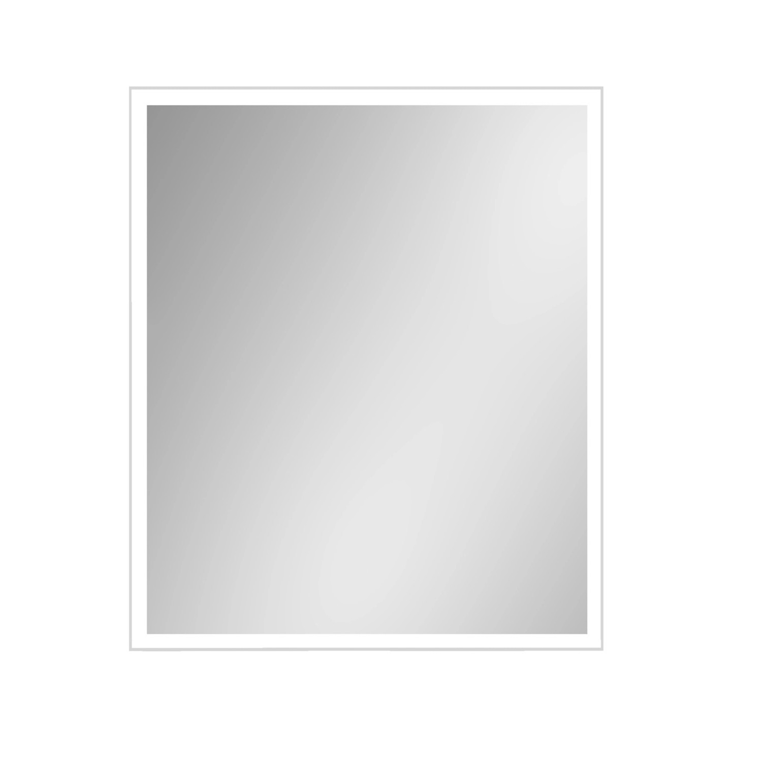 Lustro z LED Classic Line srebrna rama 65x80