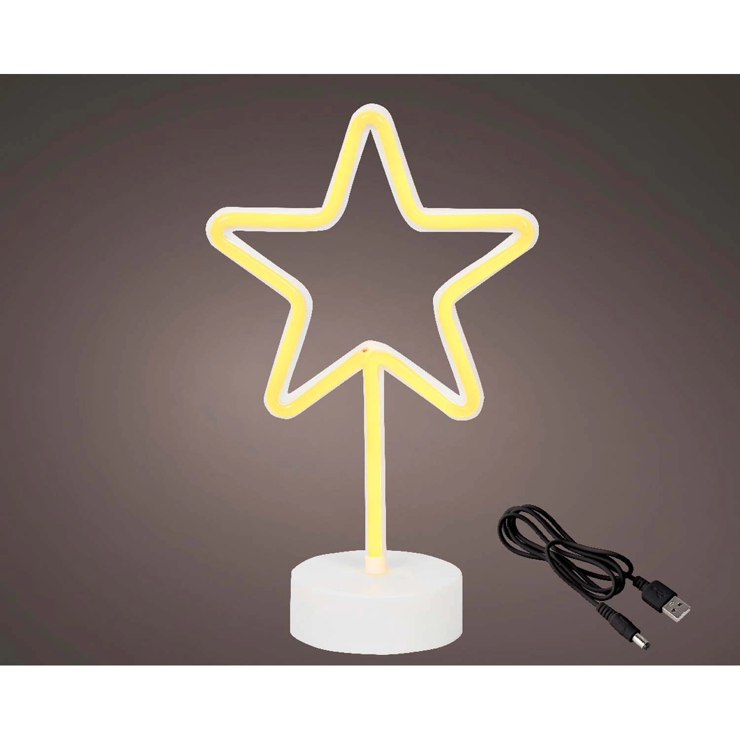 Dekoracja stojąca Gwiazda LED ciepłe białe światło