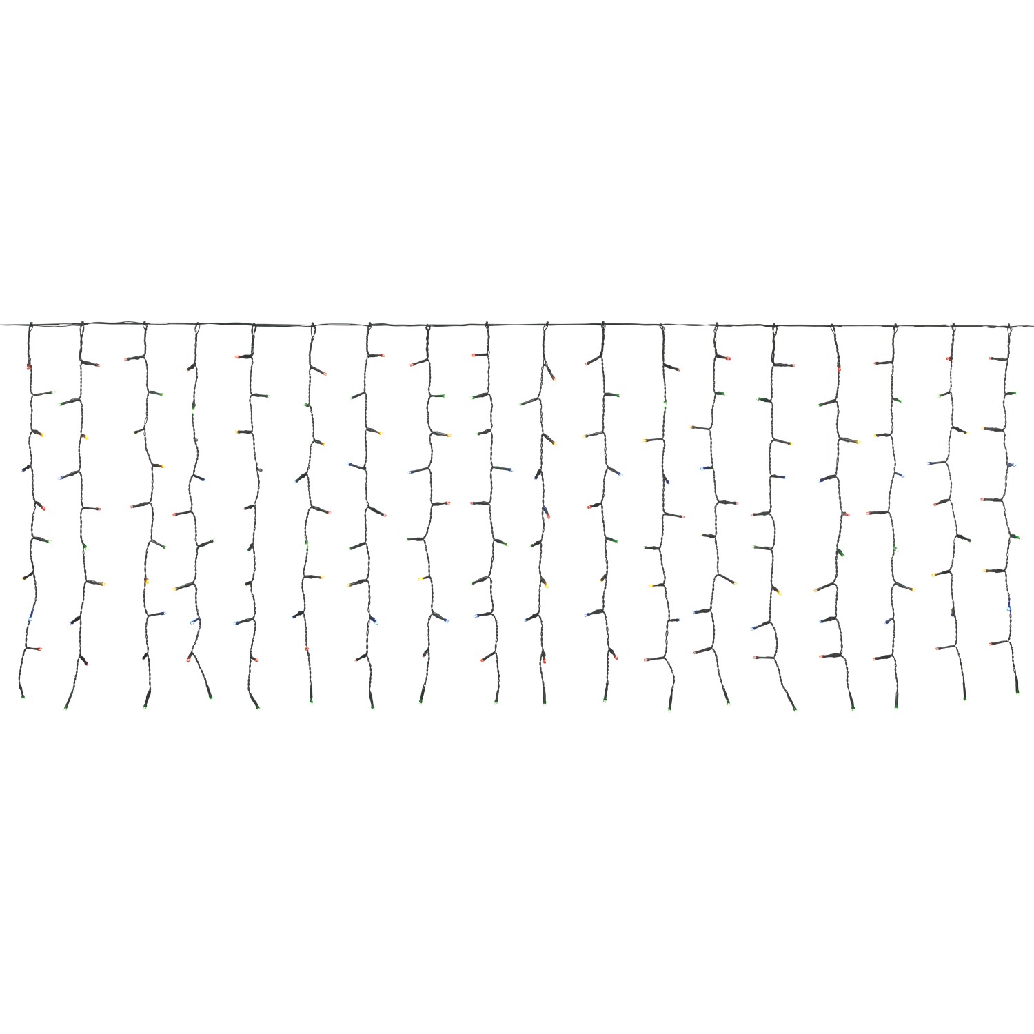 Kurtyna 240 LED 10-funkcyjna ciepły biały/multikolor