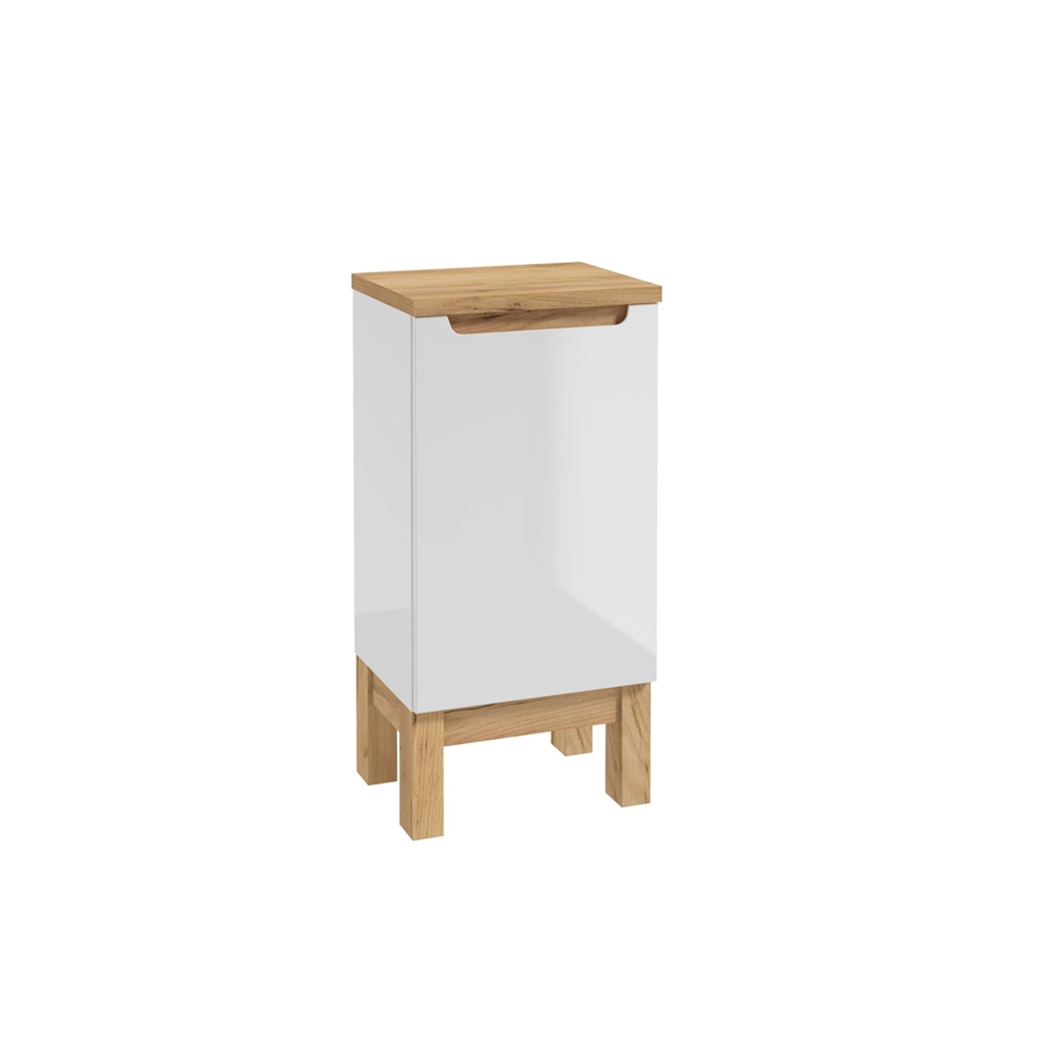 Defra Szafka stojąca Space 40 cm biała / dąb