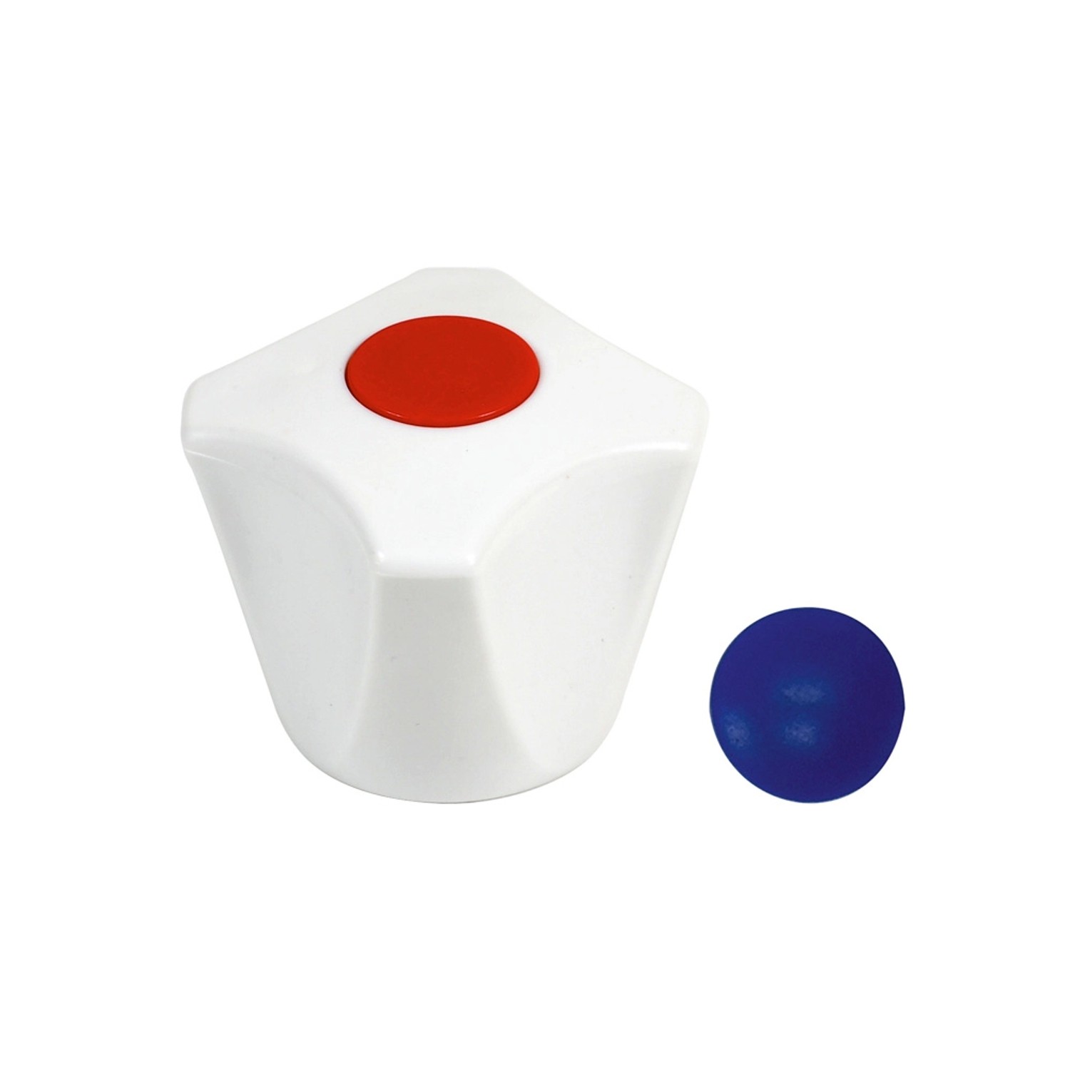 Tycner Pokrętło białe 1/2 cala 15