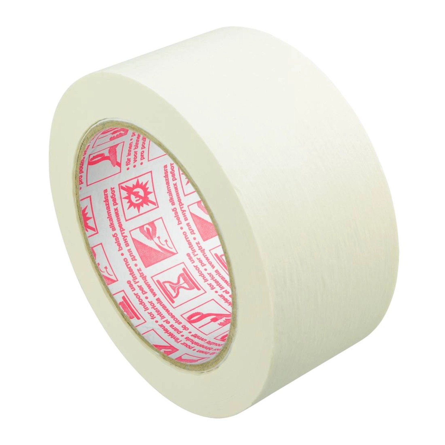 LUX-TOOLS Taśma malarska z krepiny 50 m x 50 mm