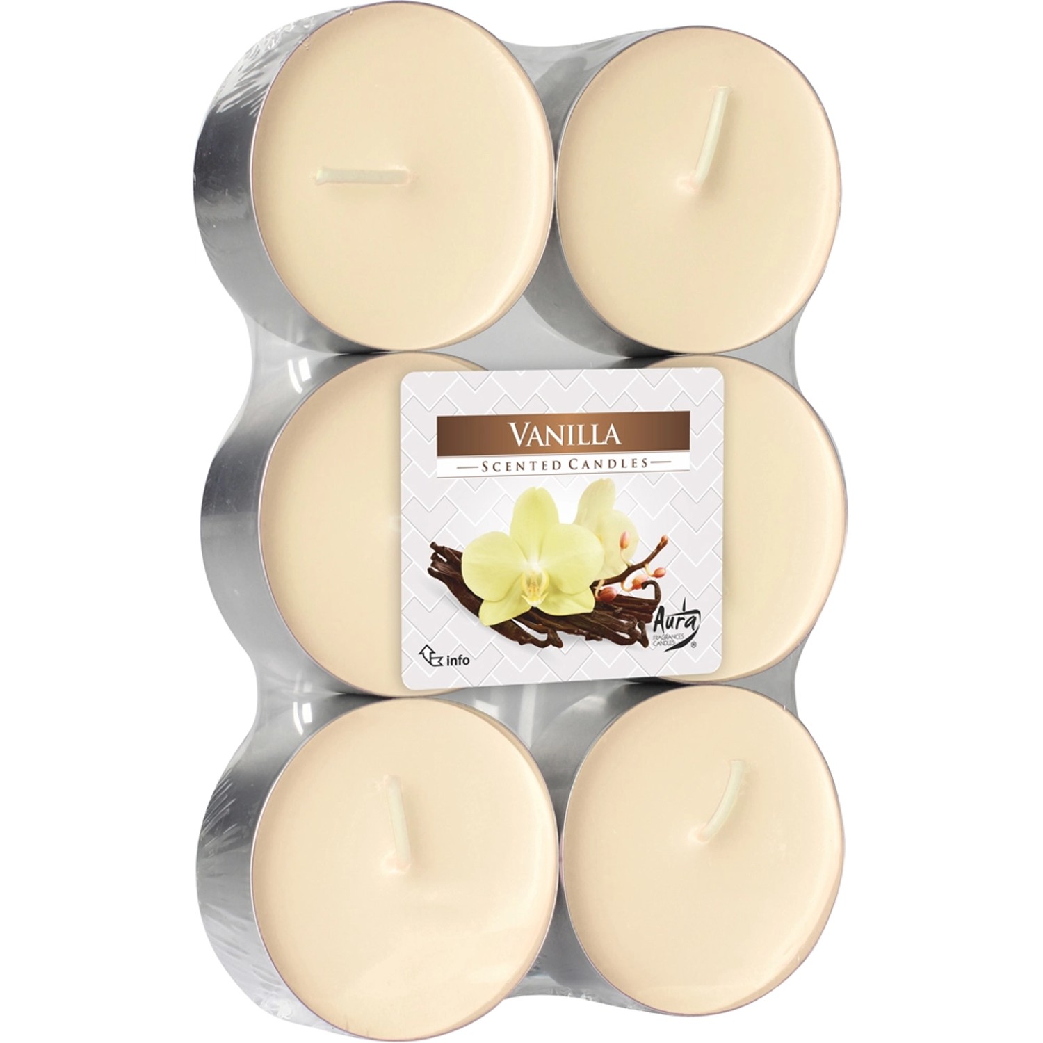 Świeca Tea light zapachowa Maxi wanilia