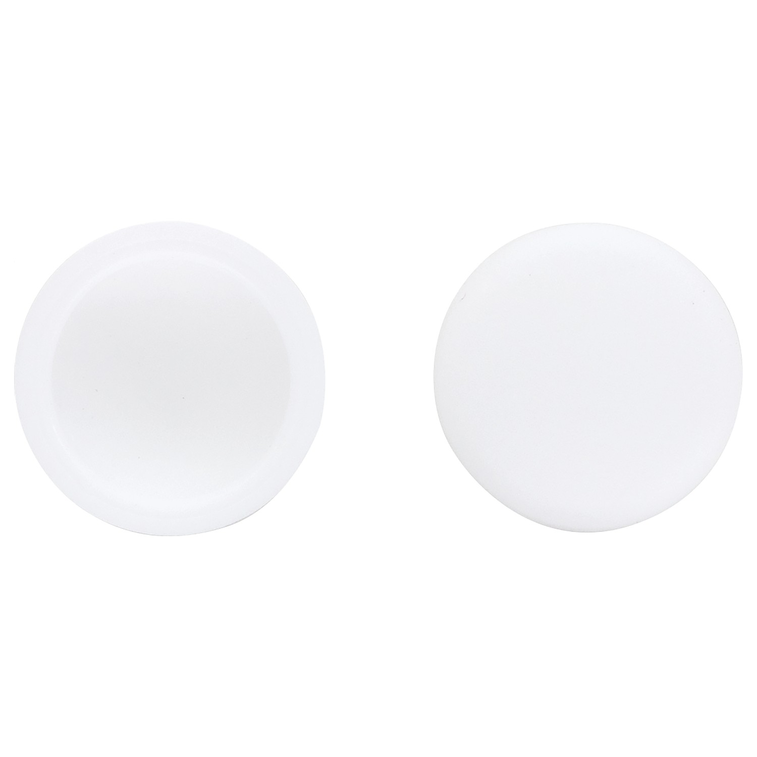 LUX Zaślepka kołpakowa O 12 mm biała 8 sztuk