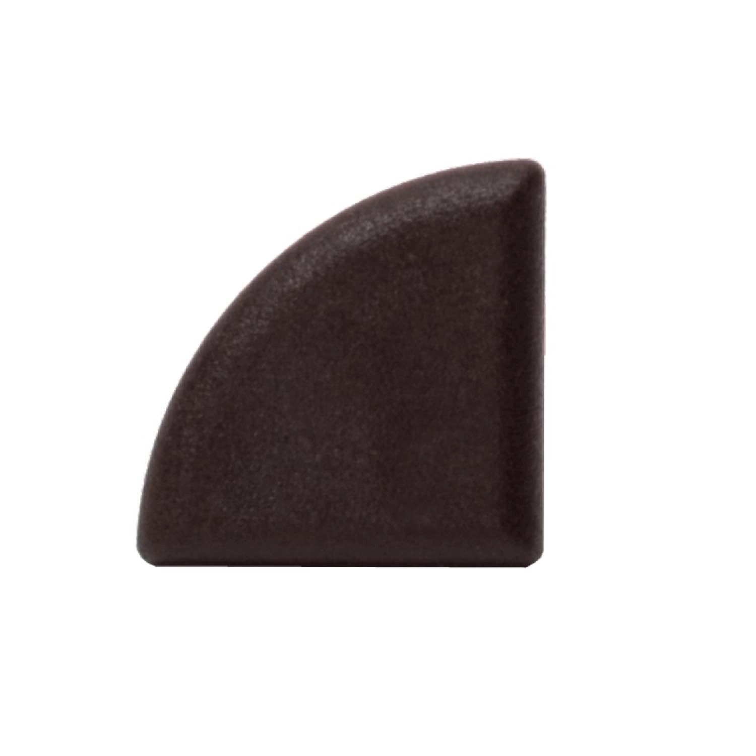 Zaślepka ćwierćwałka WPC orzech 10 szt.