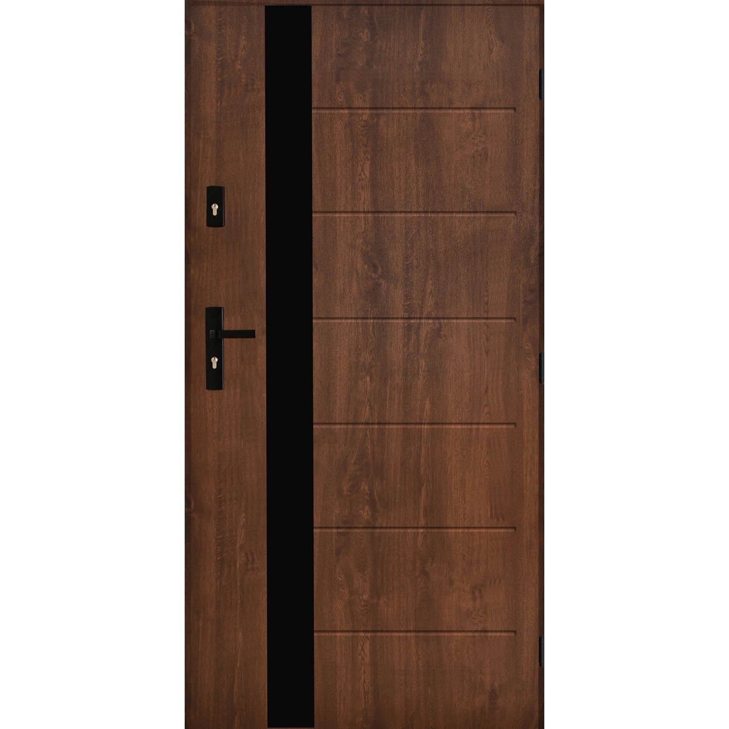 Pantor Drzwi zewnętrzne stalowe Alicante orzech 90P