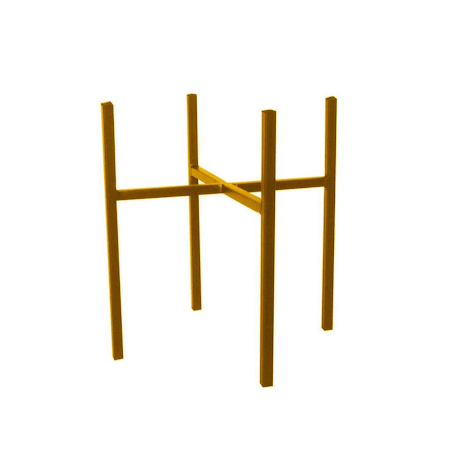 Stojak do doniczek metal złoty - 16,5 x 16 cm