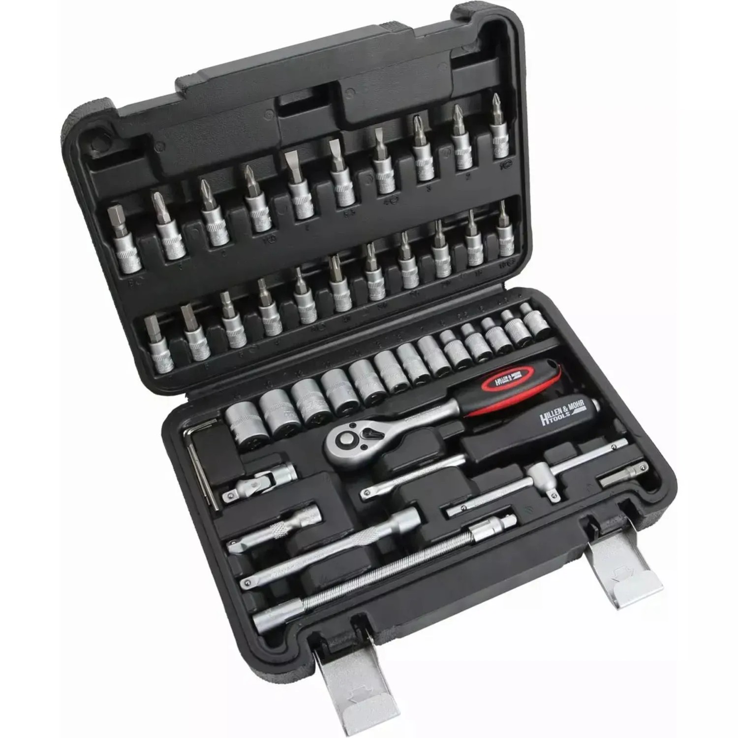 Dedra Klucze nasadowe 13x1/4" - 46 szt.