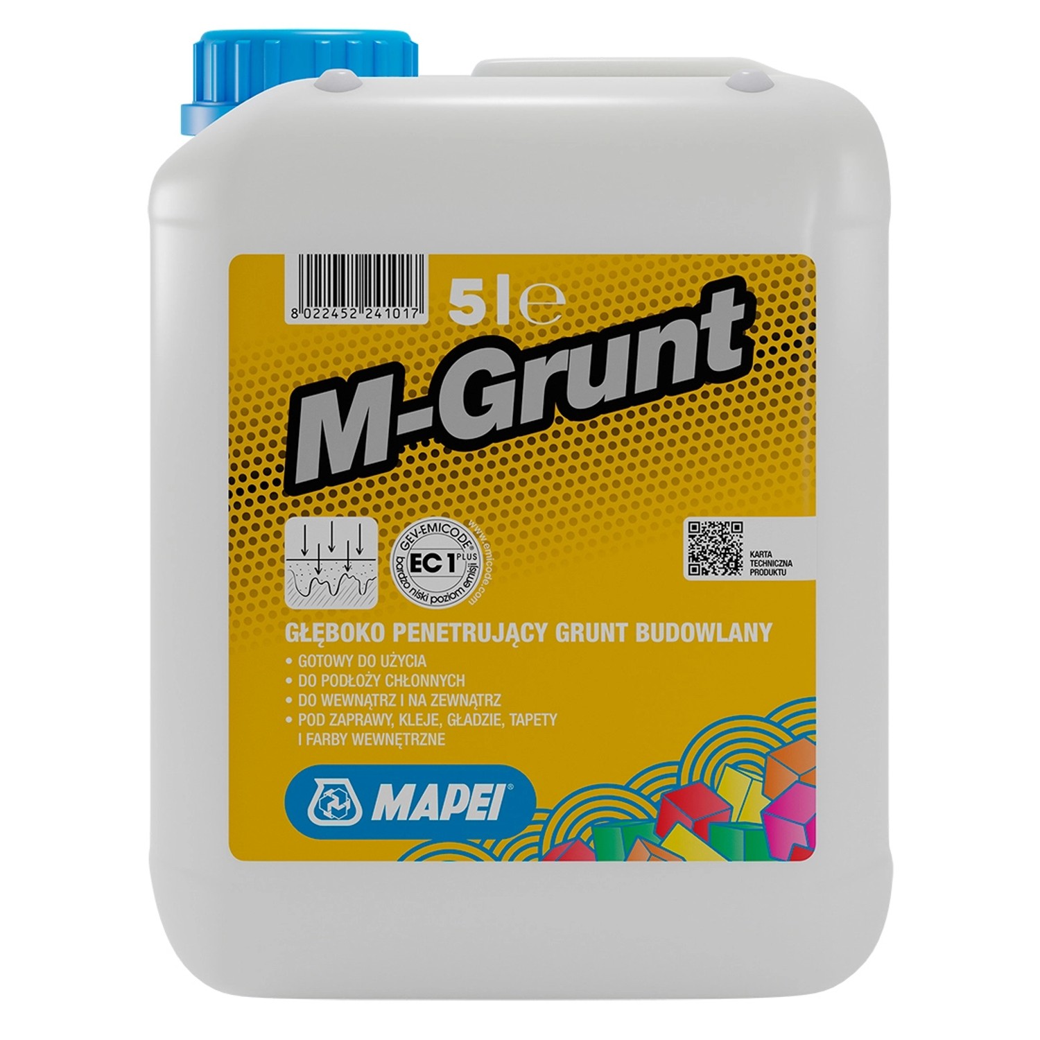 Mapei Grunt głęboko penetrujący M-Grunt 5 L