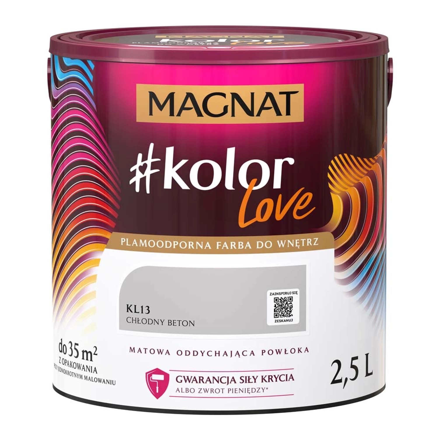 Farba Magnat KolorLove chłodny beton 2,5 l