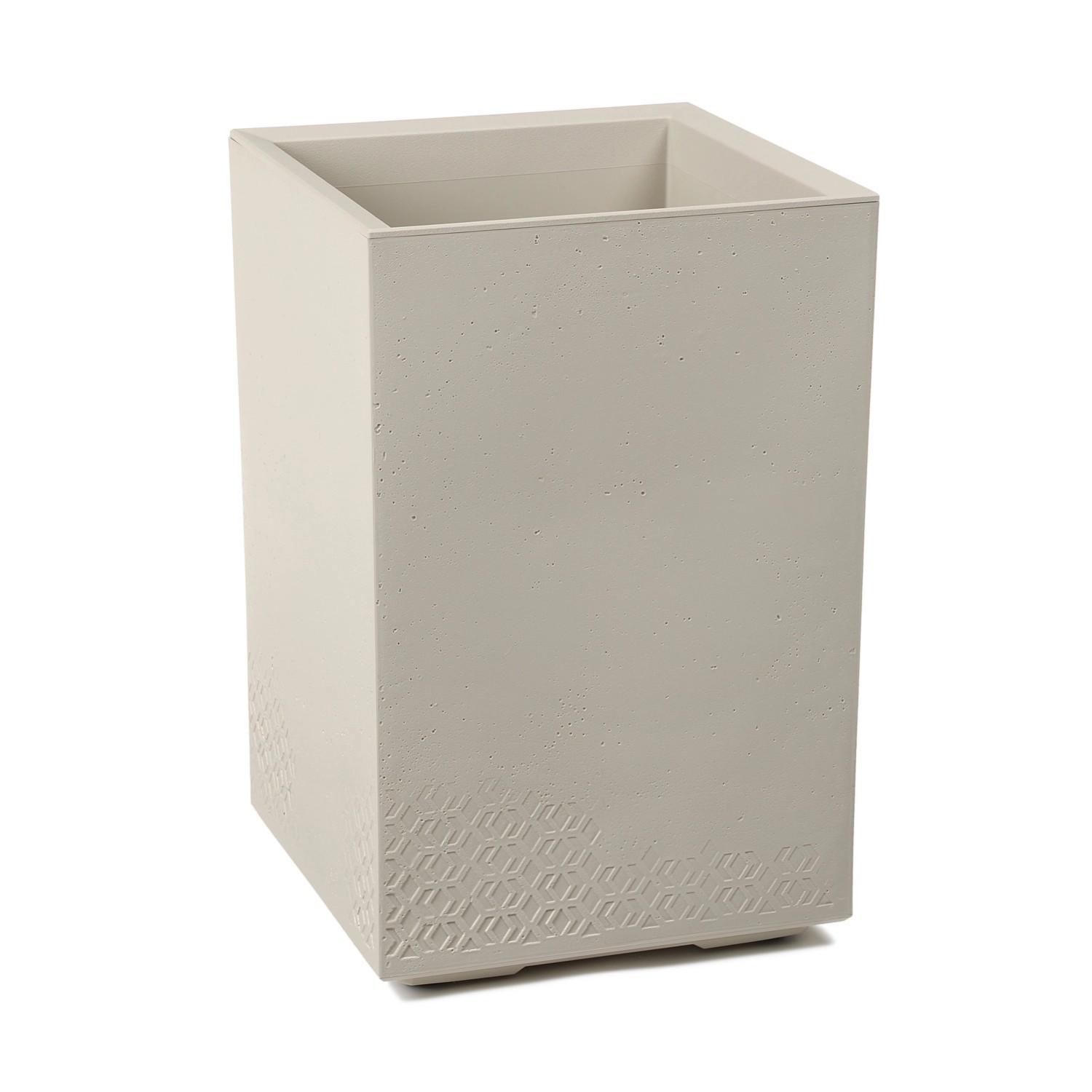 Kwietnik Karo beton beżowy recycled wym. 40x40x60 cm
