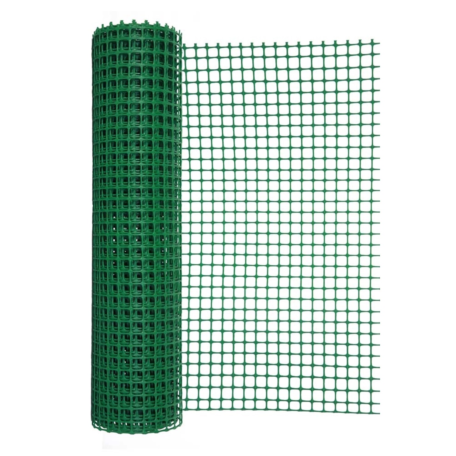 Siatka plastikowa zielona ocz. 15 x 15 mm - 0,5 x 5 m