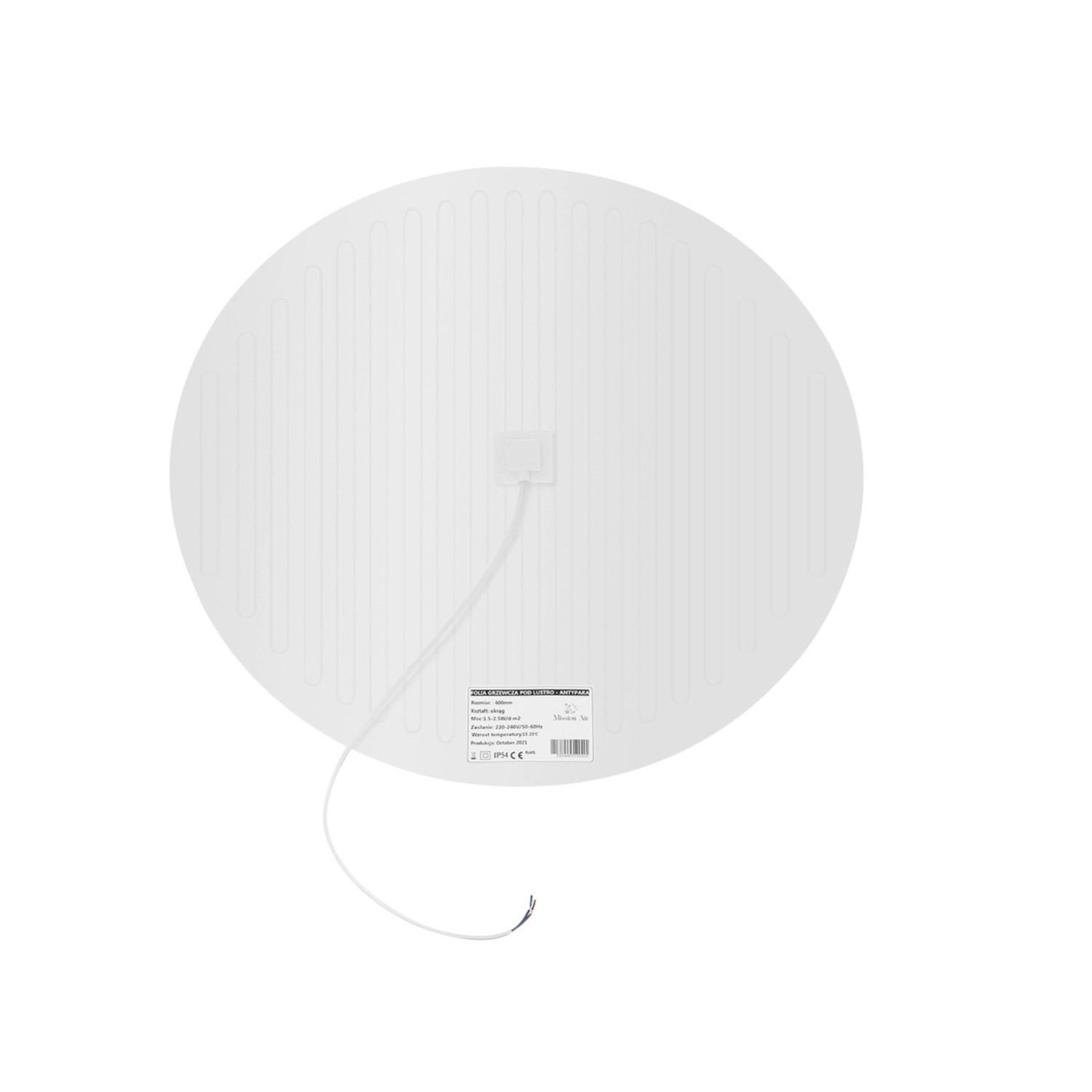 Mission Air Mata grzewcza pod lustro śr. 50cm