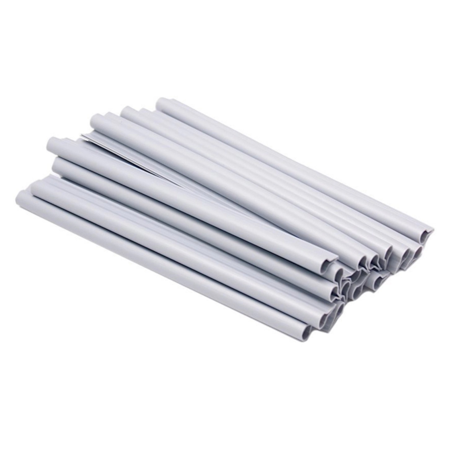 Protecto Klipsy montażowe do taśm ogrodzeniowych szare 10 szt.