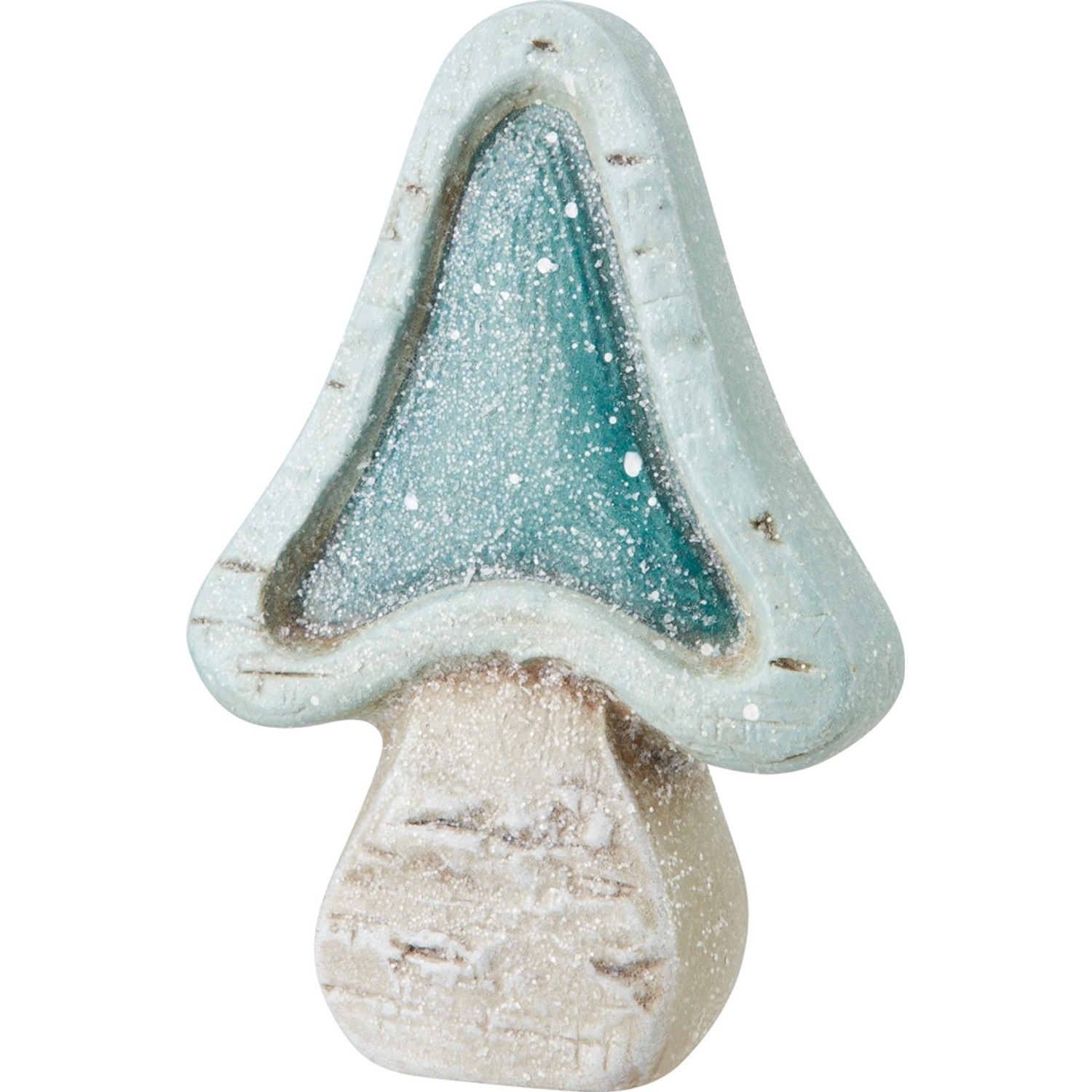 Figurka dekoracyjna GRZYBEK miętowa - wys. 16 cm