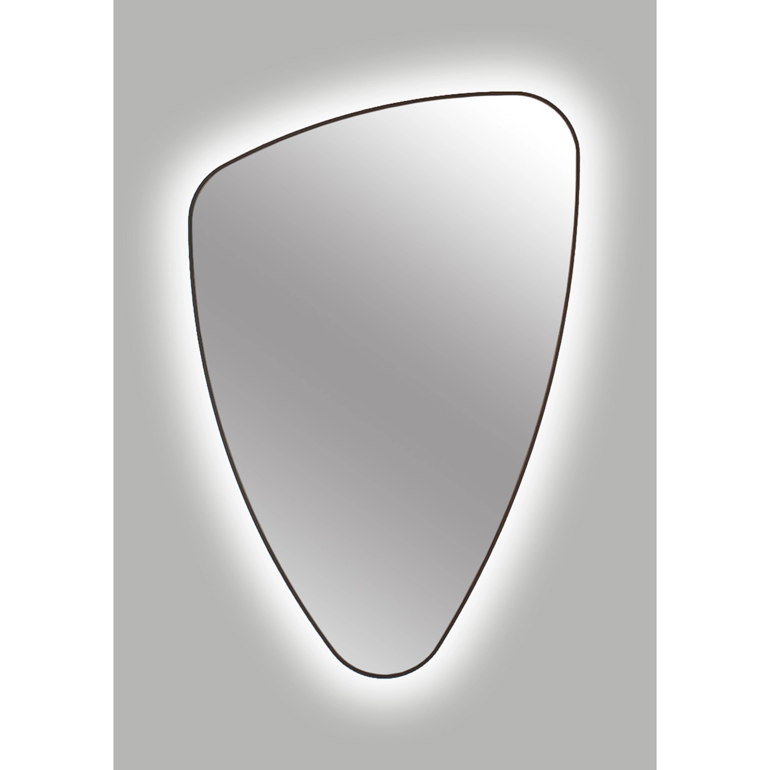 Lustro z LED Organic Line backlight czarna rama 90x60