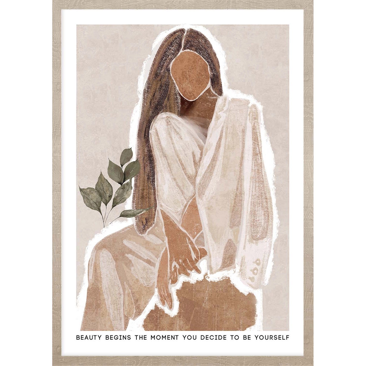 ARS LONGA Obraz BEIGE BEAUTY 53 x 73 cm