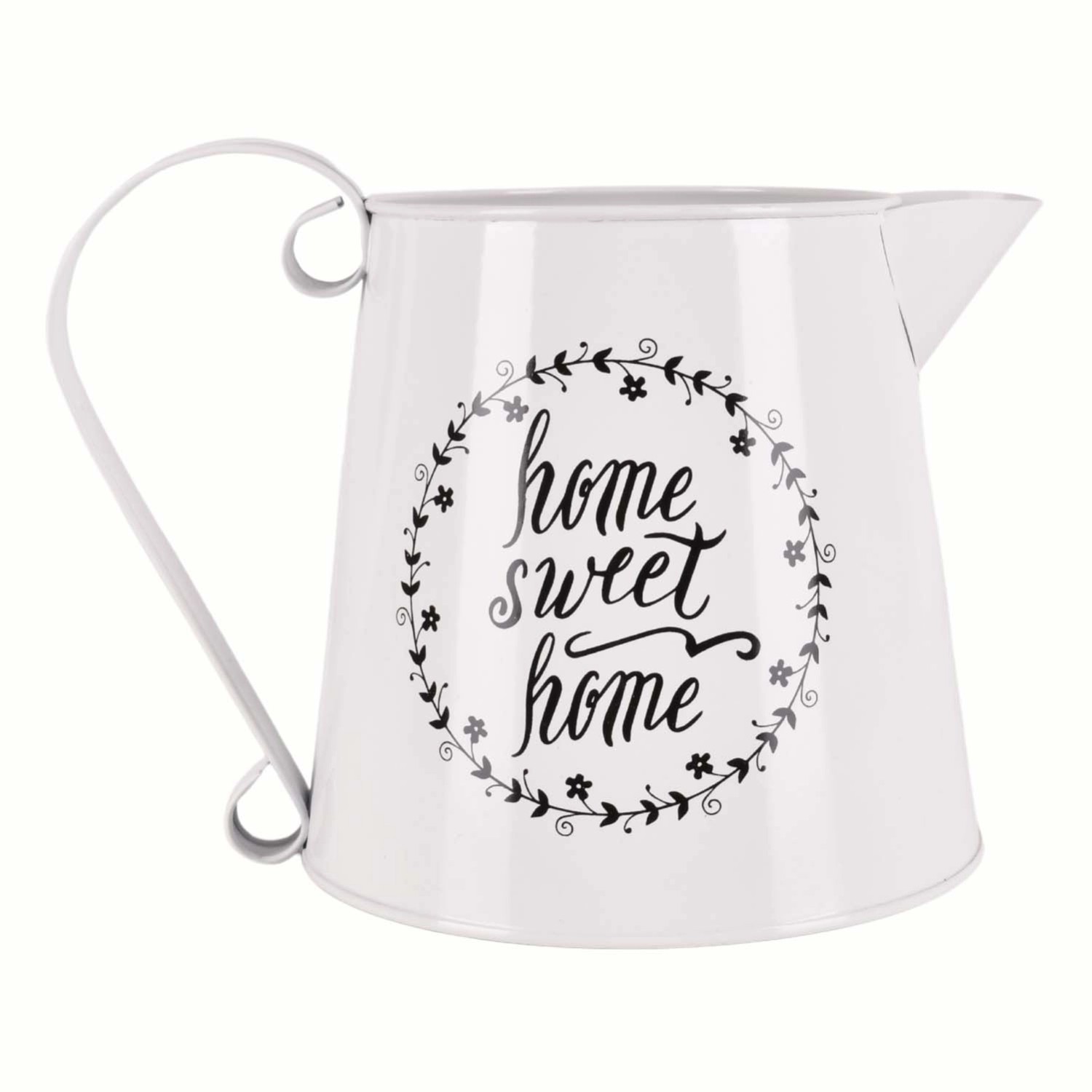 Dzbanek Sweet Home metalowy wys. 16,5 cm