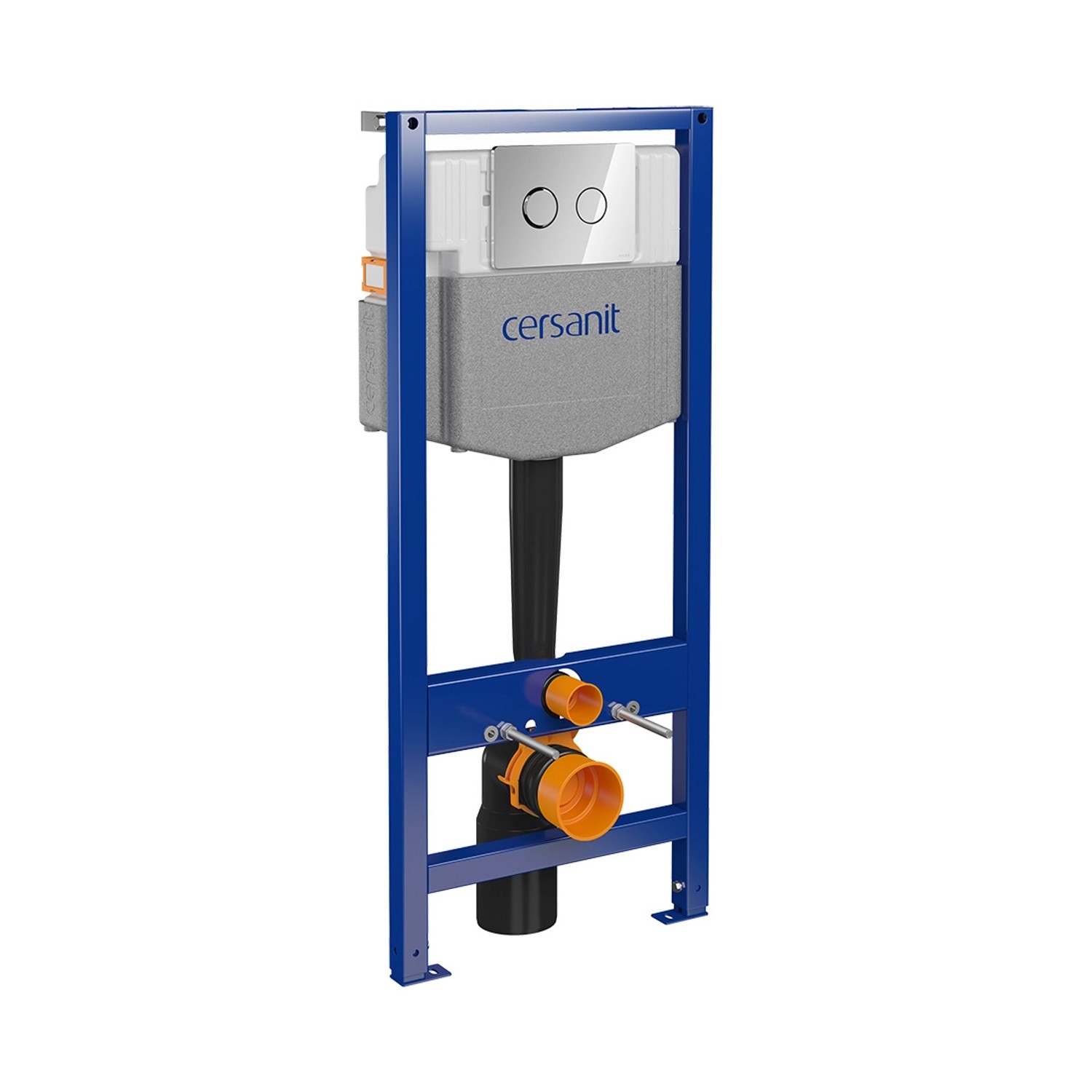 Cersanit Pneumatyczny stelaż podtynkowy Fare z przyciskiem chrom